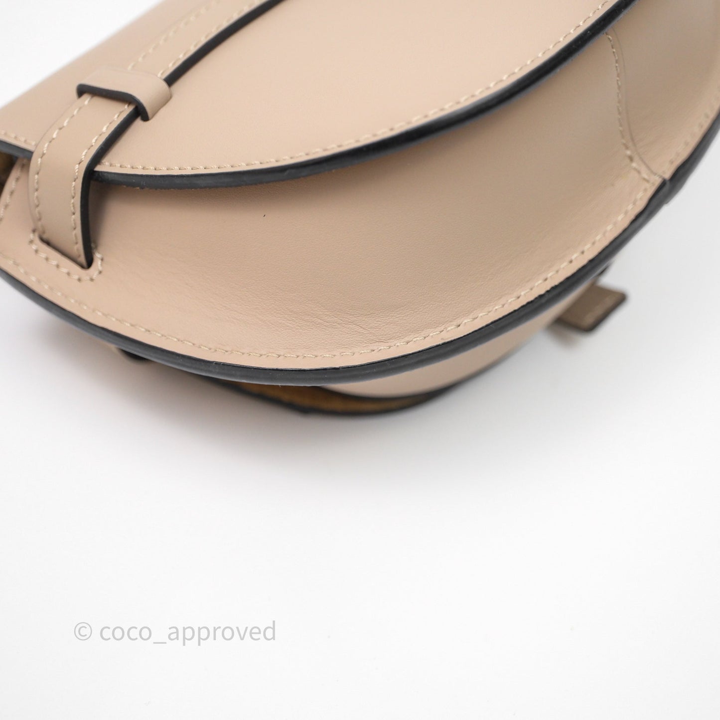 Loewe Mini Gate Dual Bag Beige Sand Soft Calfskin Jacquard Strap
