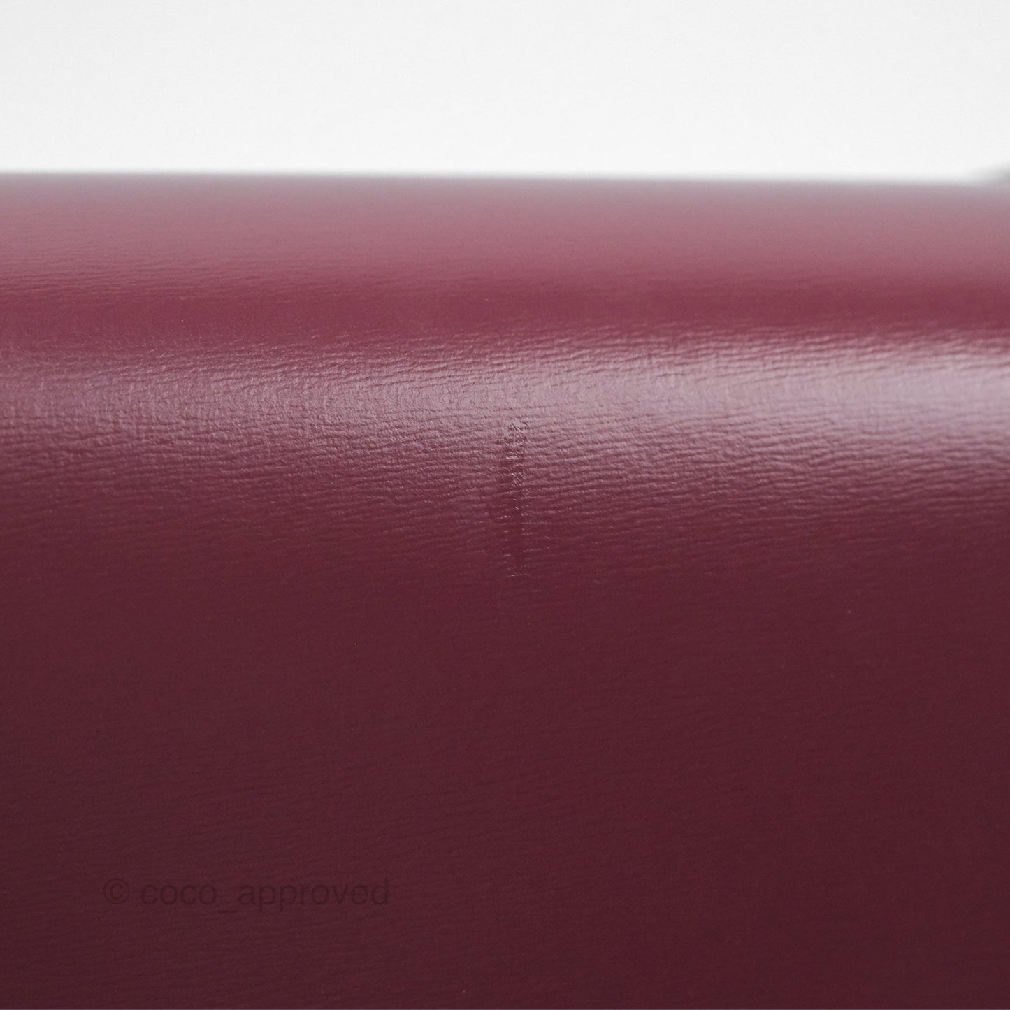 Celine Medium Triomphe Acai Burgundy Shiny Calfskin