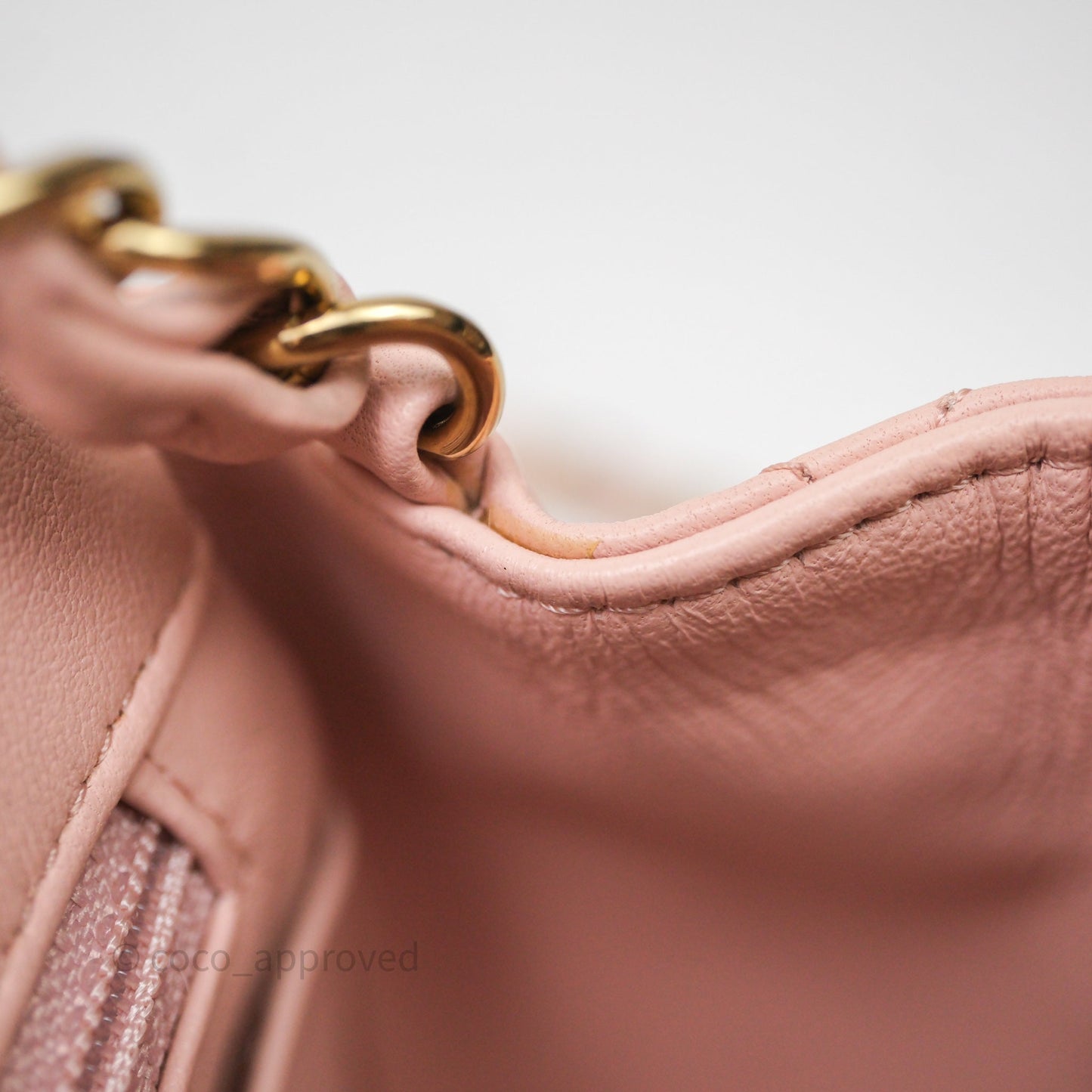 Chanel Mini Square Flap Quilted Pink Lambskin Gold Hardware