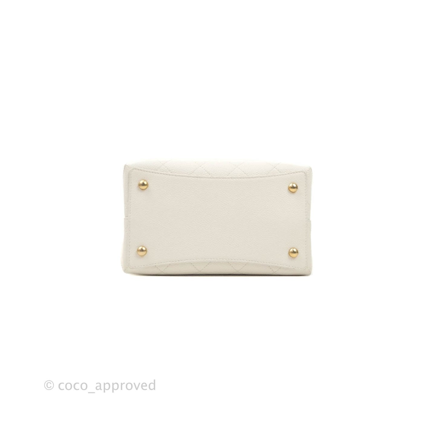 Chanel Grained Calfskin Ivory Drawstring Bucket Bag Aged Gold Hardware