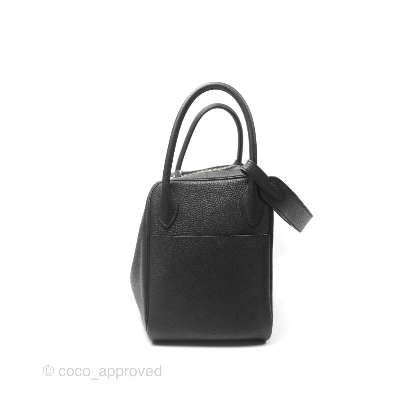 Hermès Lindy 30 Black Clemence Palladium Hardware