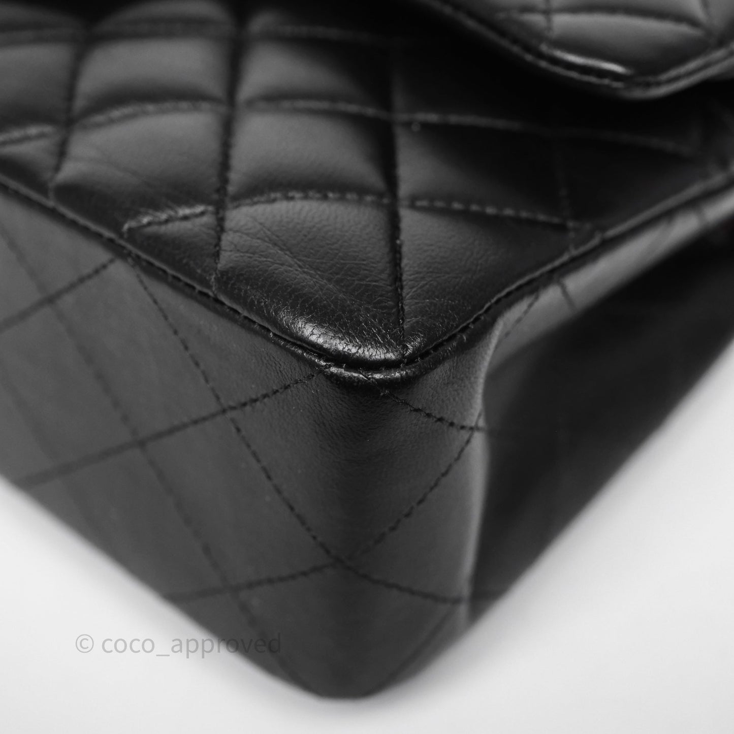 Chanel Small Classic Flap Quilted Black Lambskin Gold Hardware