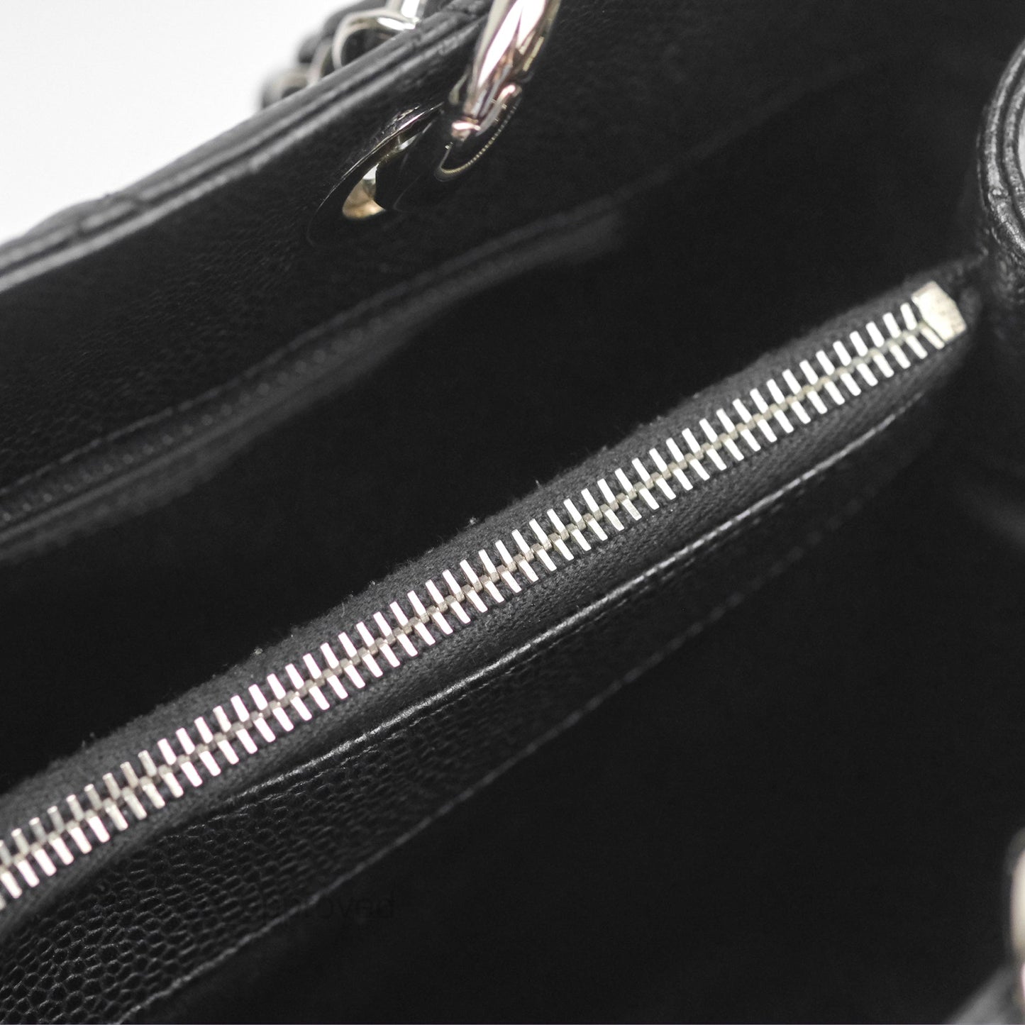 Chanel GST Black Caviar Silver Hardware