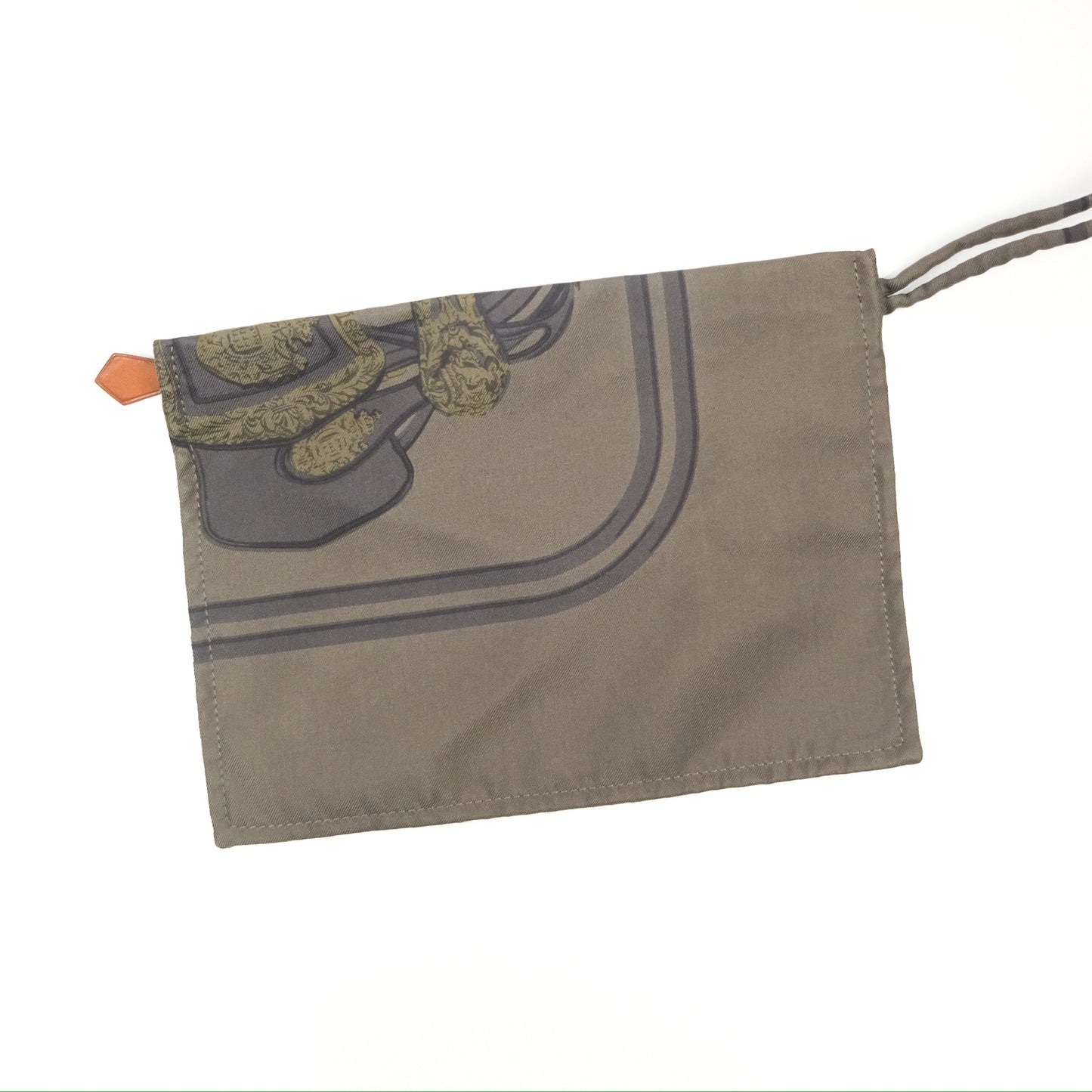 Hermès Silk City Bag Brides De Gala Khaki Grey