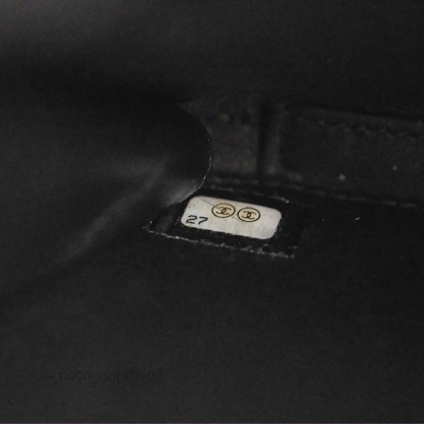 Chanel Quilted Medium CC Filigree Vanity Case Beige Black Caviar Gold Hardware