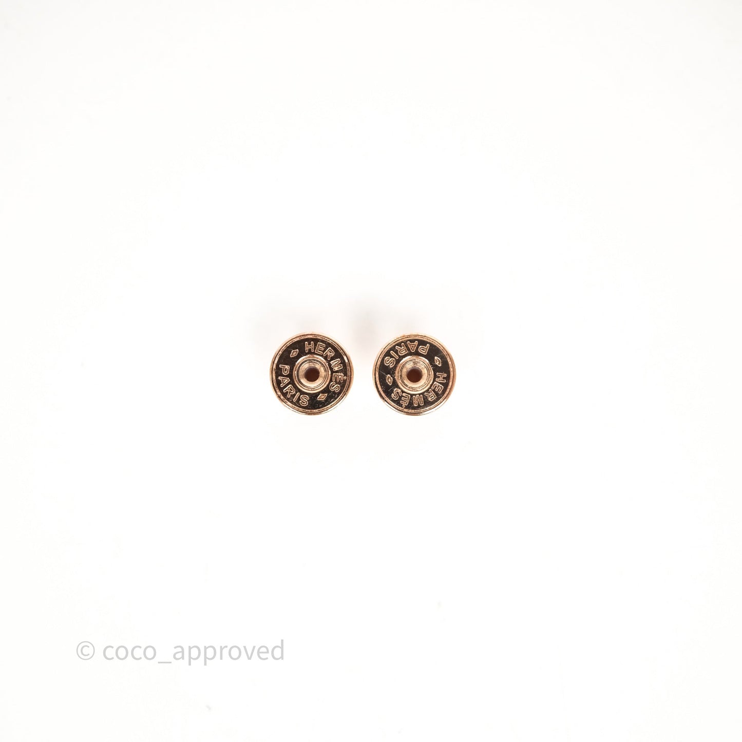 Hermès Pop H Earrings Burgundy Rose Gold