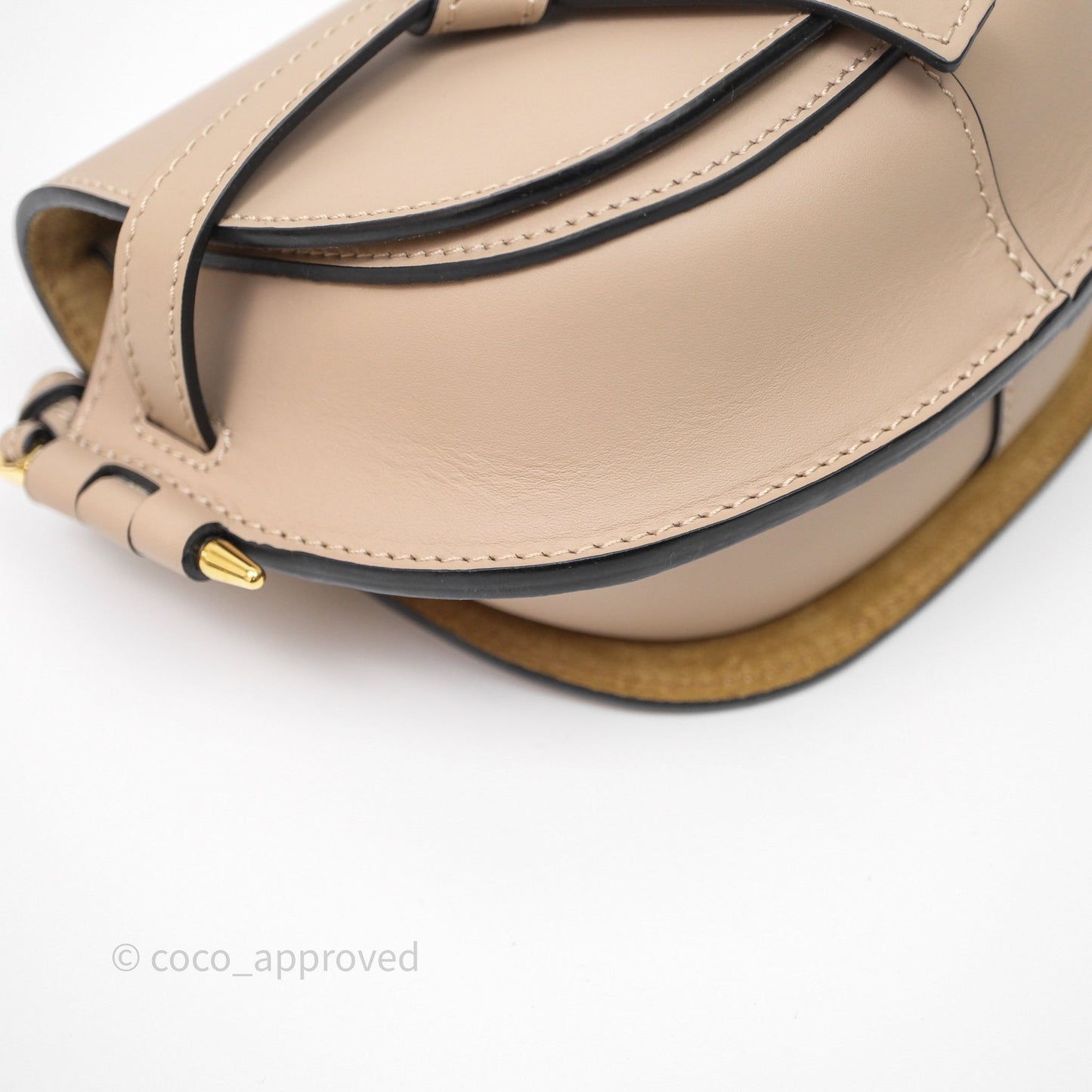 Loewe Mini Gate Dual Bag Beige Sand Soft Calfskin Jacquard Strap