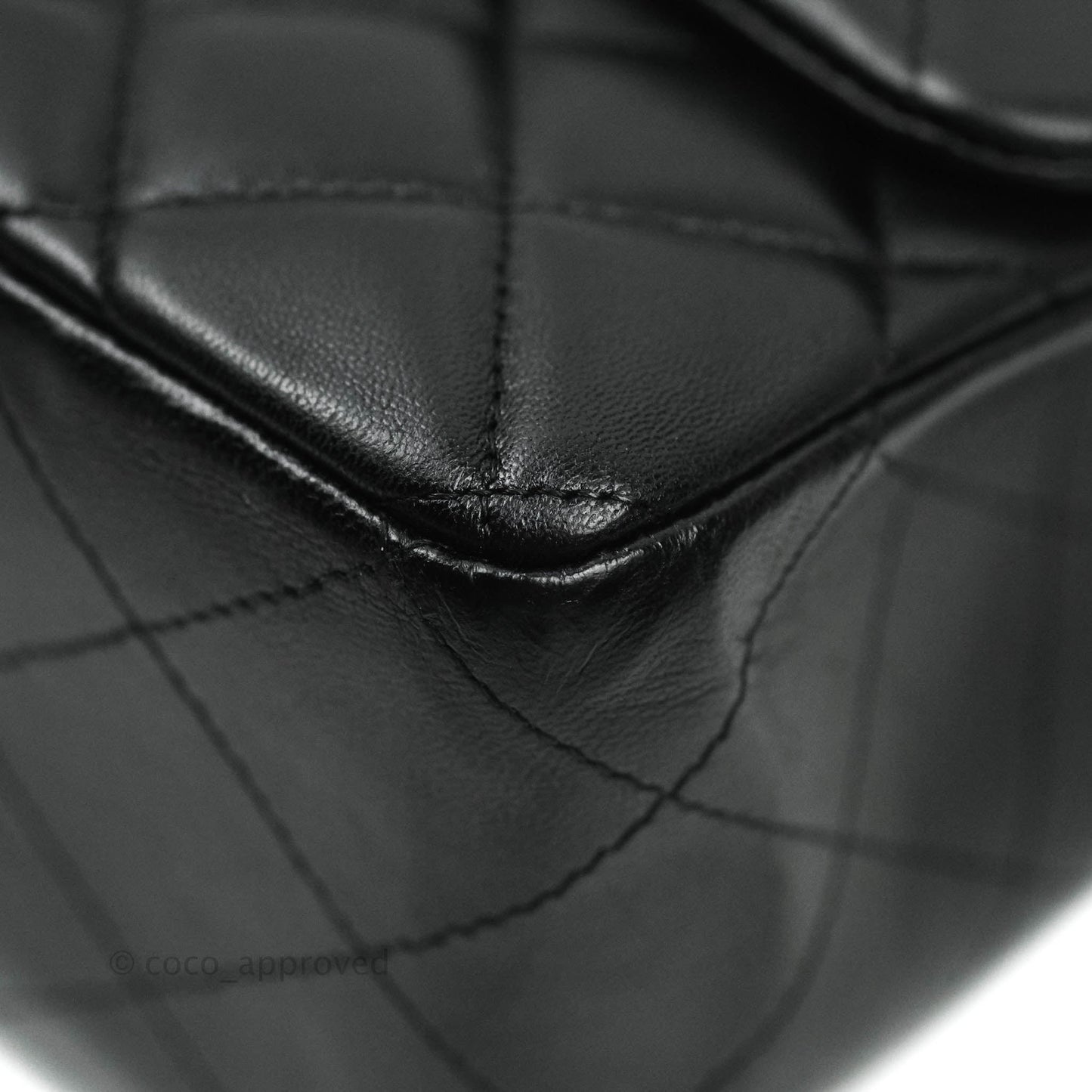 Chanel Jumbo Single Flap Black Lambskin Silver Hardware⁣⁣