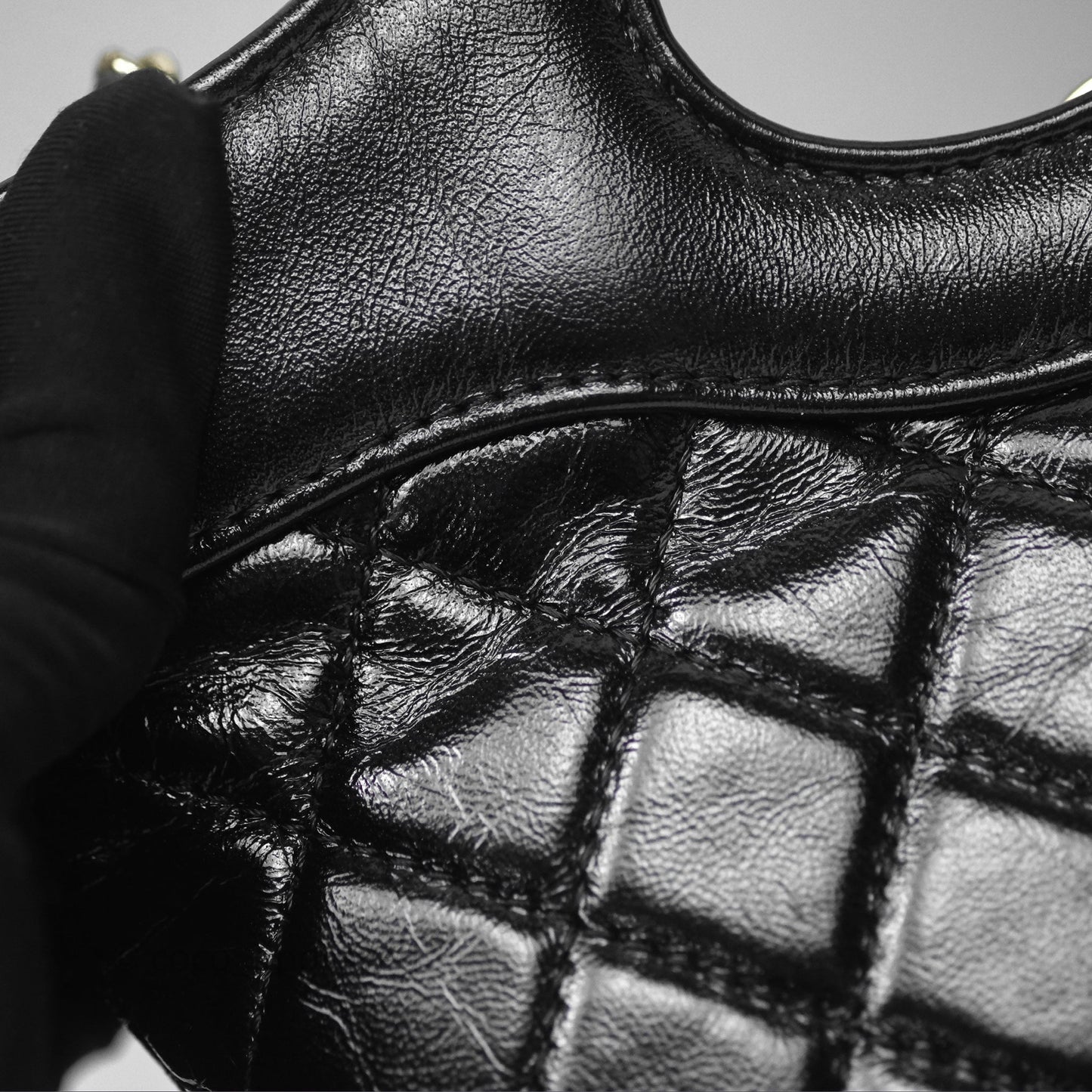 Chanel 31 Mini Black Shiny Lambskin Gold Hardware