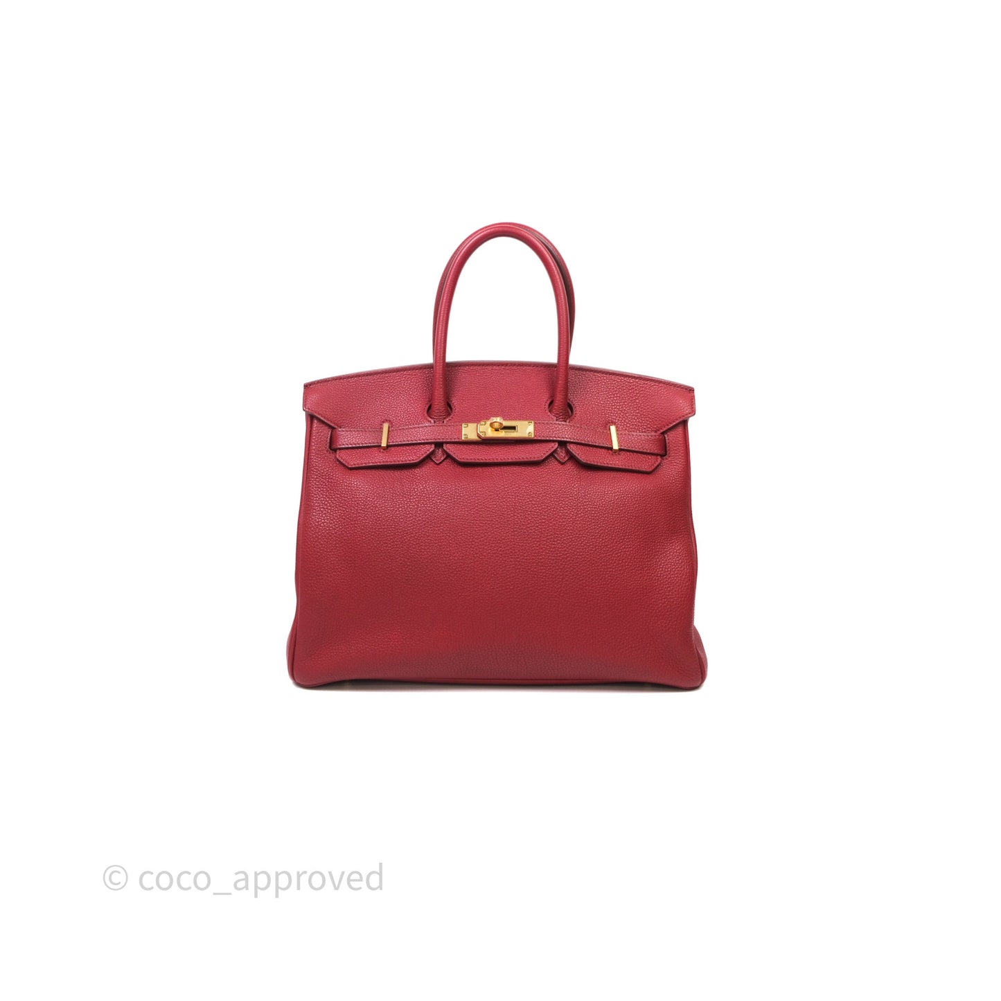 Hermès Birkin 35 Red Togo Gold Hardware