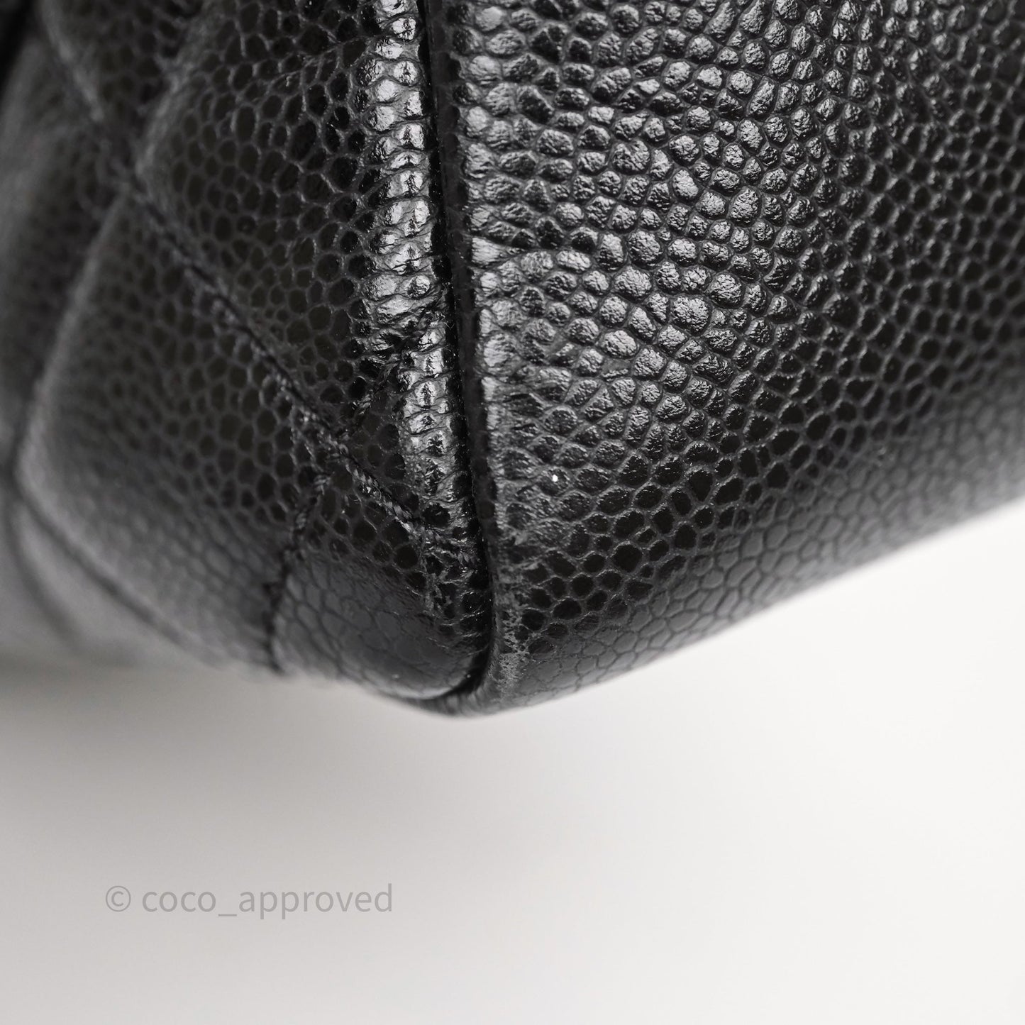 Chanel GST Black Caviar Silver Hardware