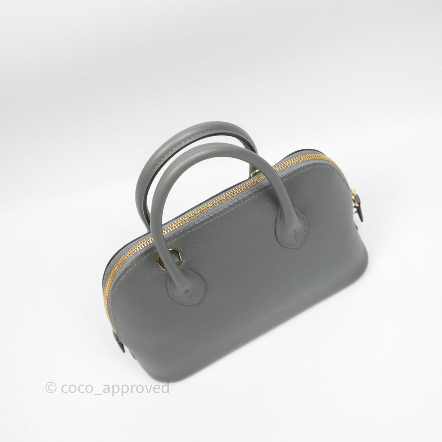 Hermès Bolide 1923 25 Gris Meyer 0L Evercolor Gold Hardware