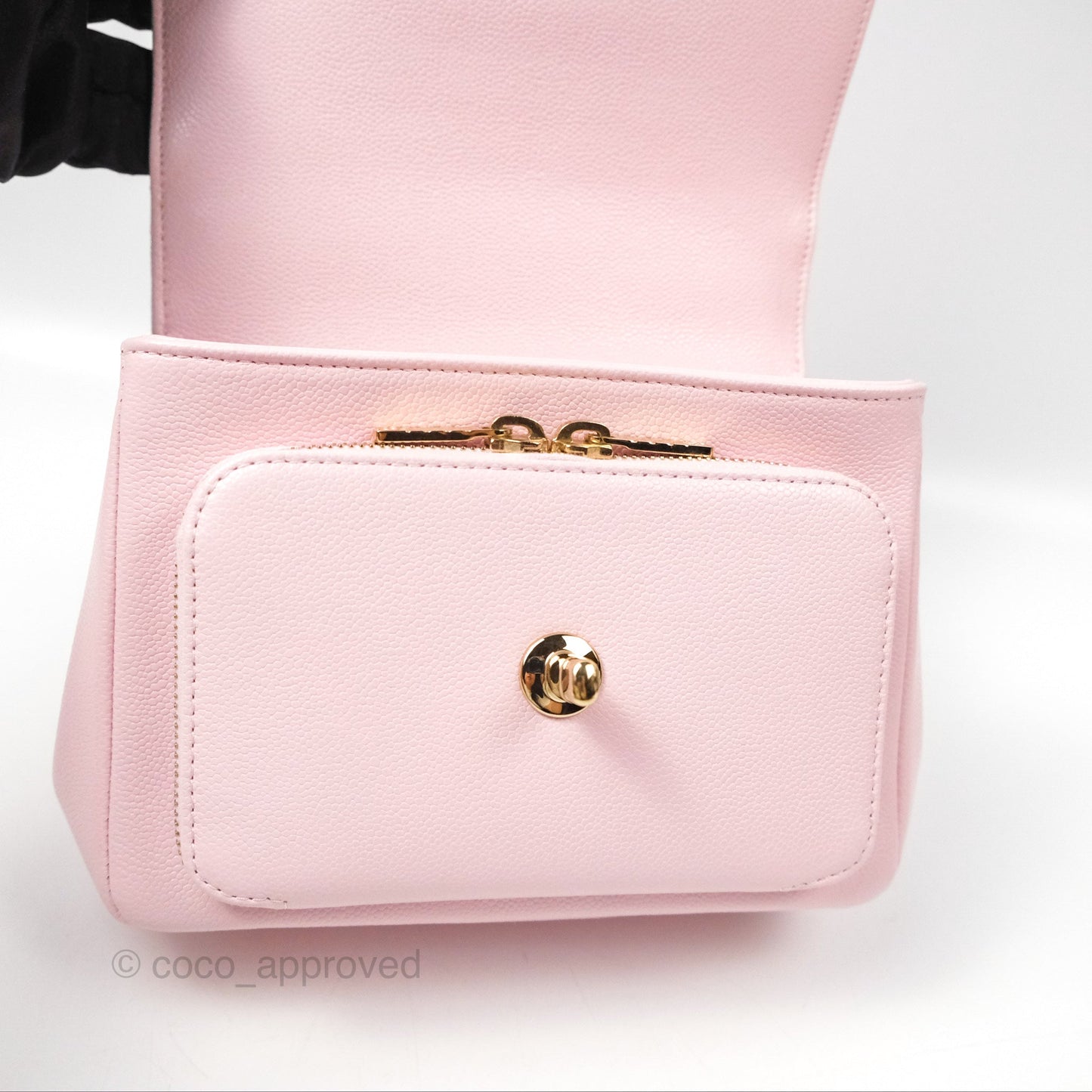 Chanel Quilted Small Business Affinity Flap Pink Caviar Gold Hardware
