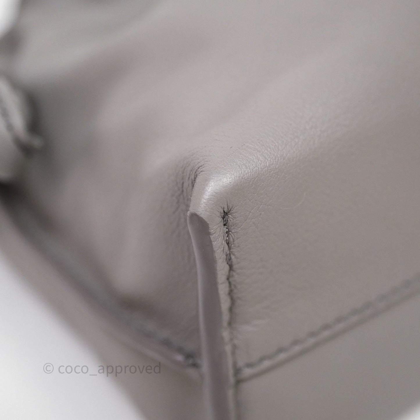Loewe Mini Flamenco Clutch Nappa Calfskin Grey