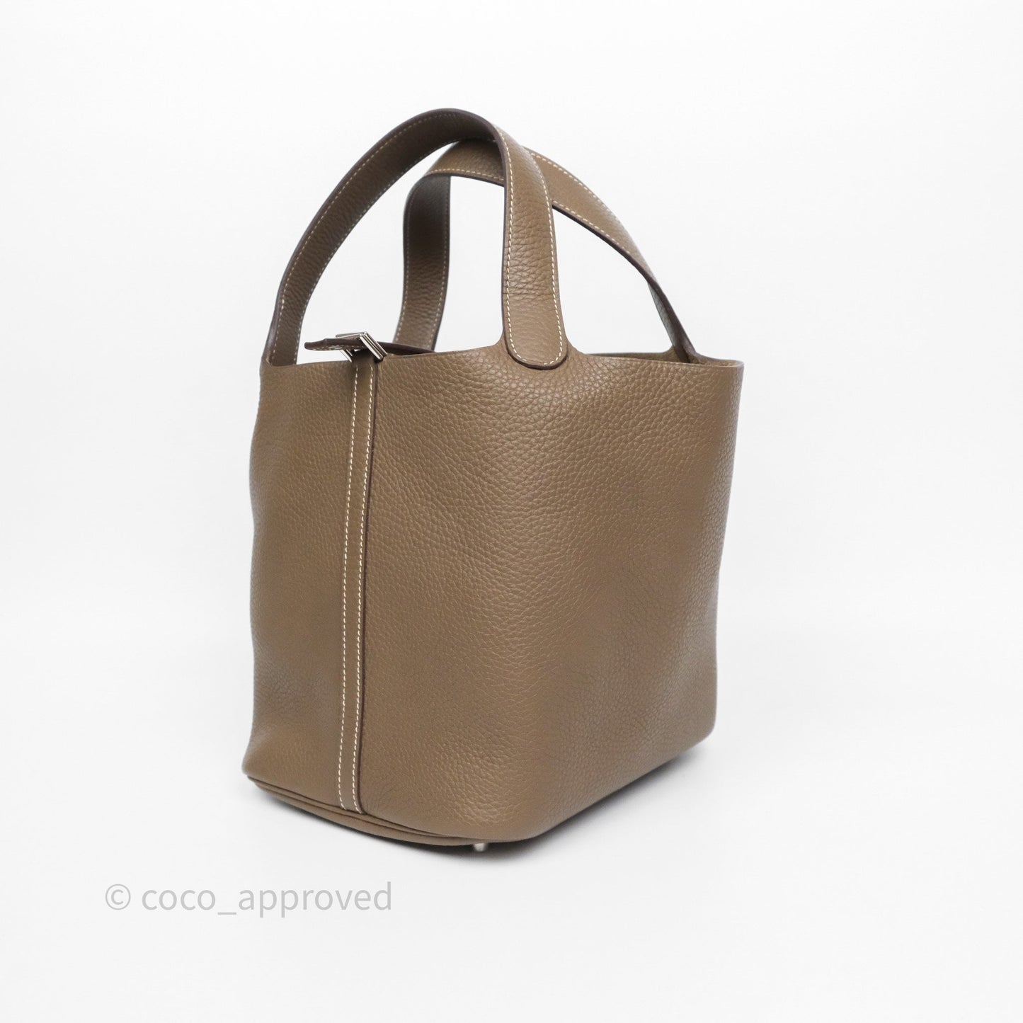 Hermès Picotin 22 Etoupe Clemence Palladium Hardware