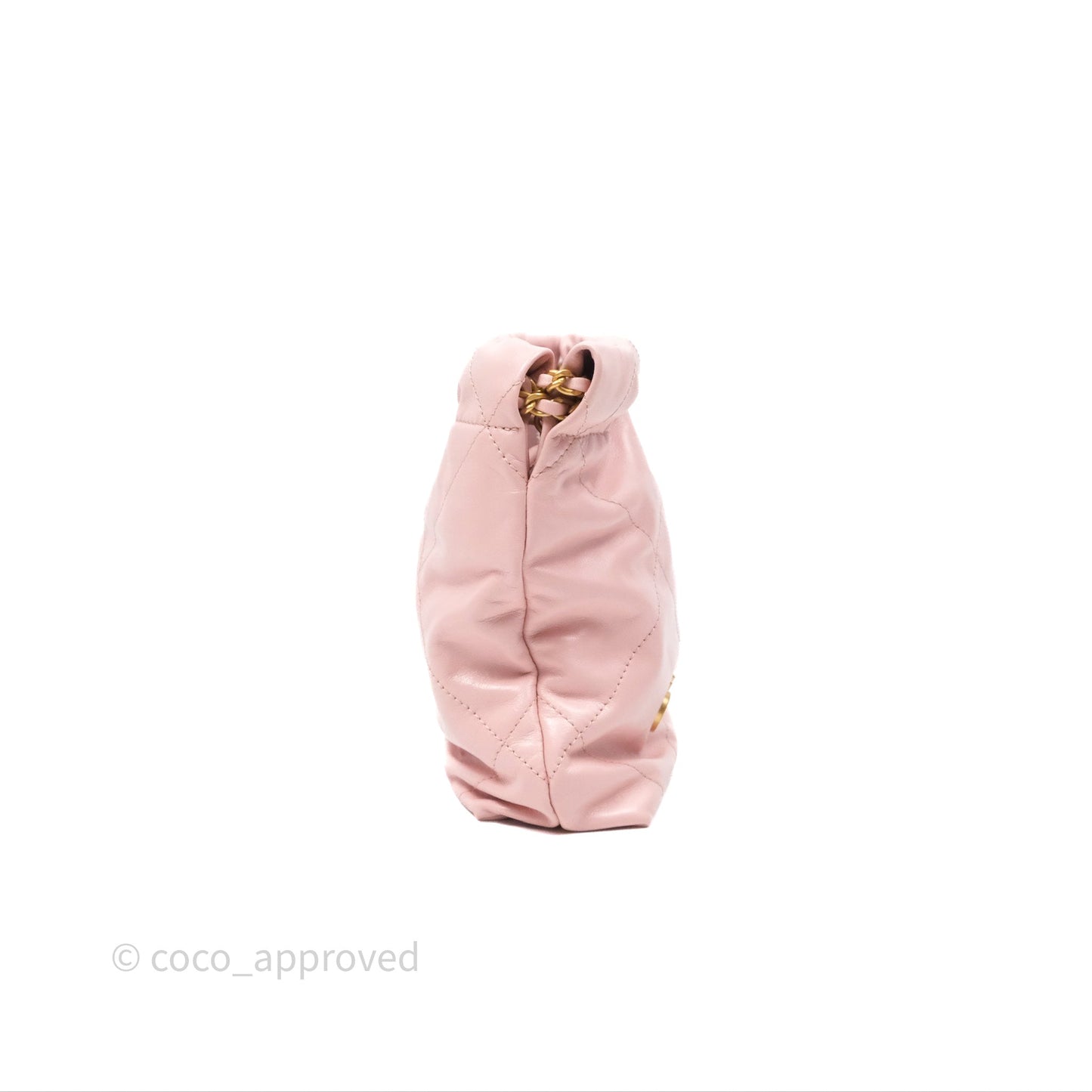 Chanel 22 Mini Bag Light Pink Crumpled Calfskin