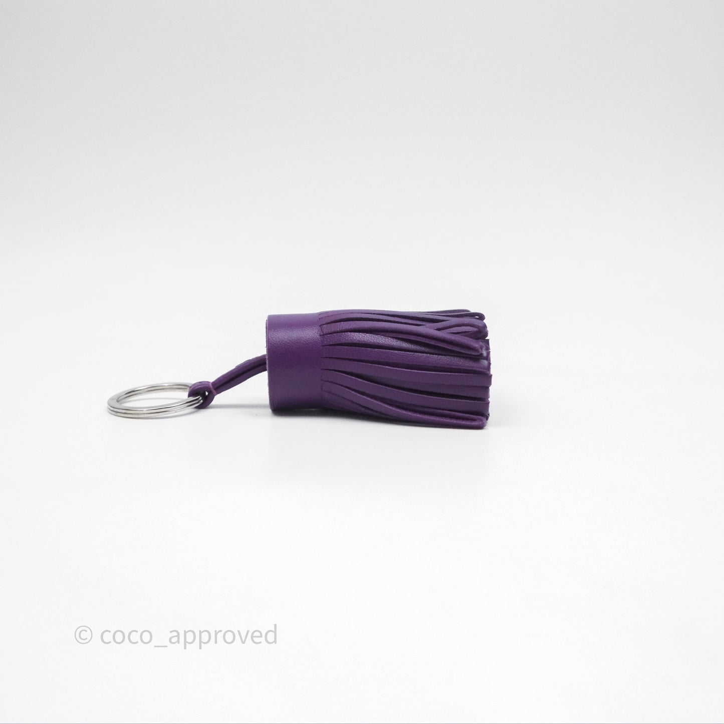 Hermès Carmen Key Ring Violet Lambskin