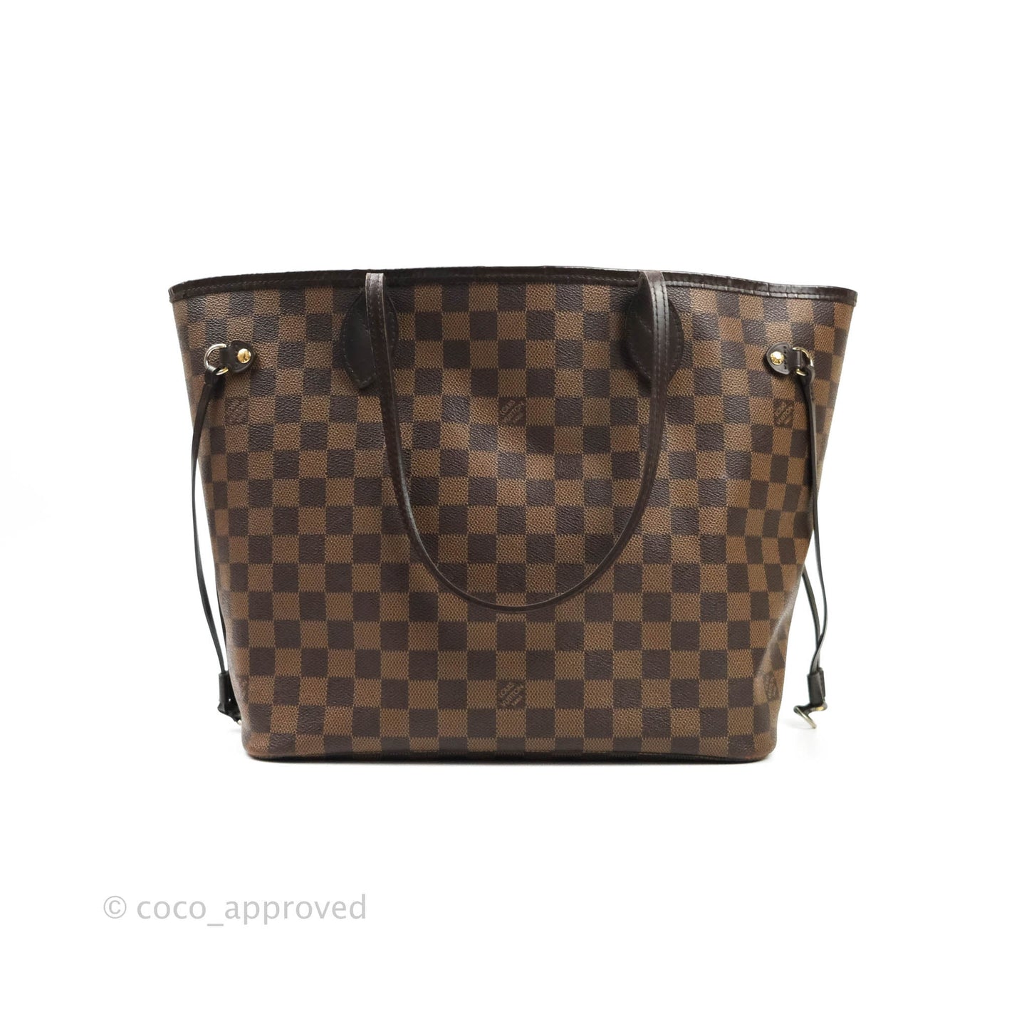Louis Vuitton Neverfull MM Tote Bag Damier Ebene Canvas