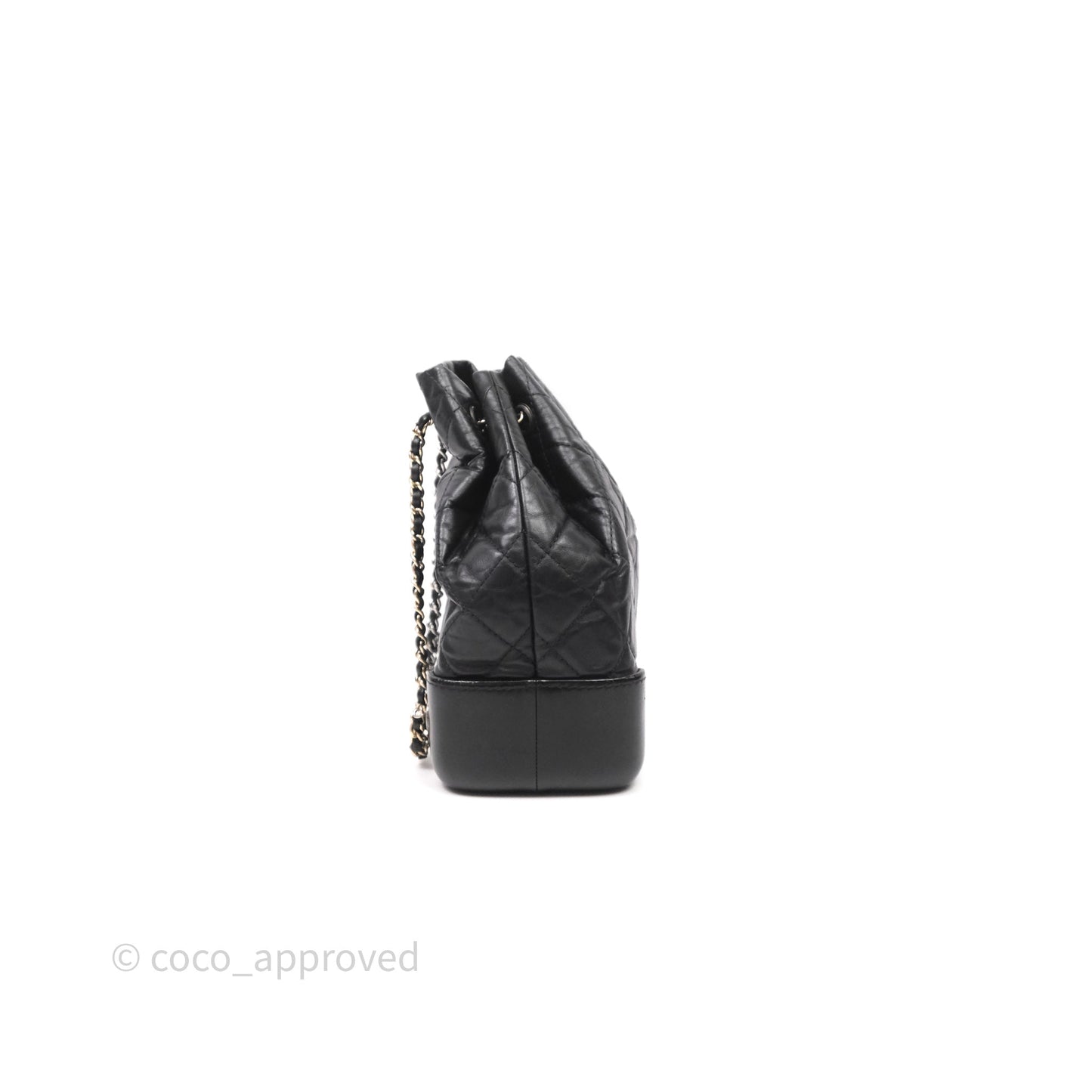 Chanel Small Gabrielle Backpack Black Aged Calfskin