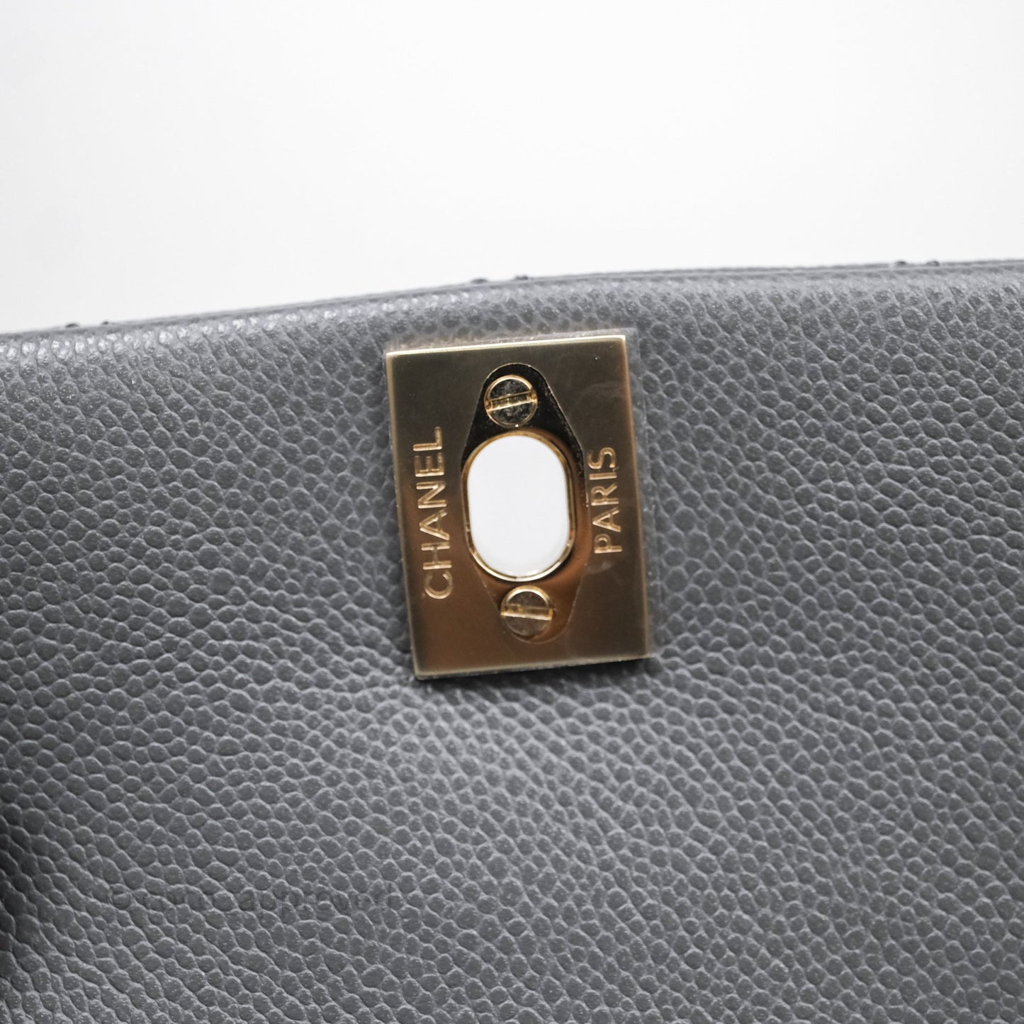 Chanel Small Duma Backpack Dark Grey Caviar Gold Hardware 23K