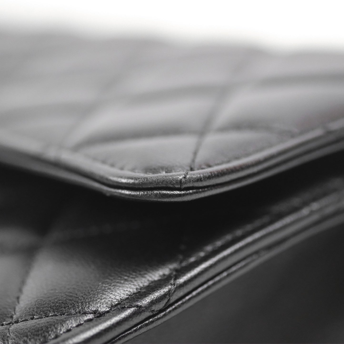 Chanel Classic Quilted Wallet on Chain WOC Black Lambskin Gold Hardware