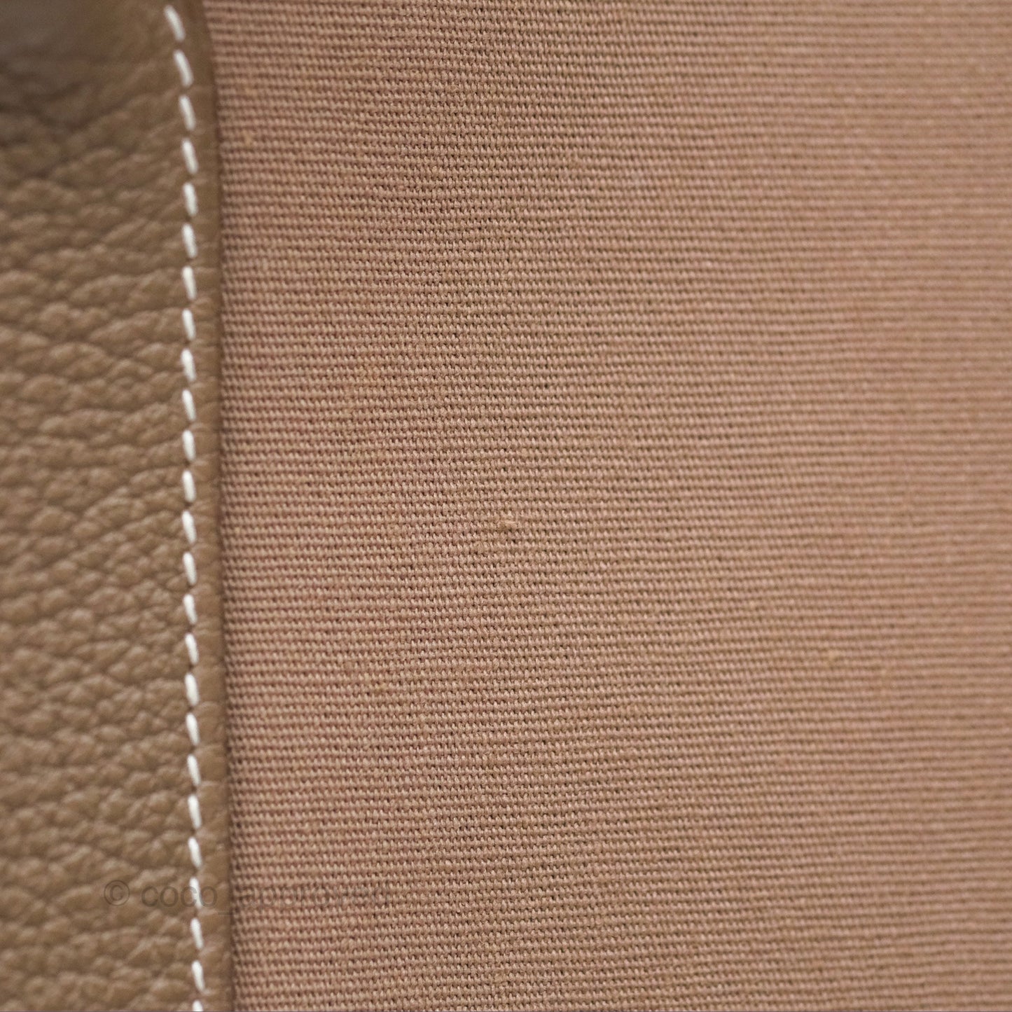 Hermès Garden Party 36 Etoupe Canvas