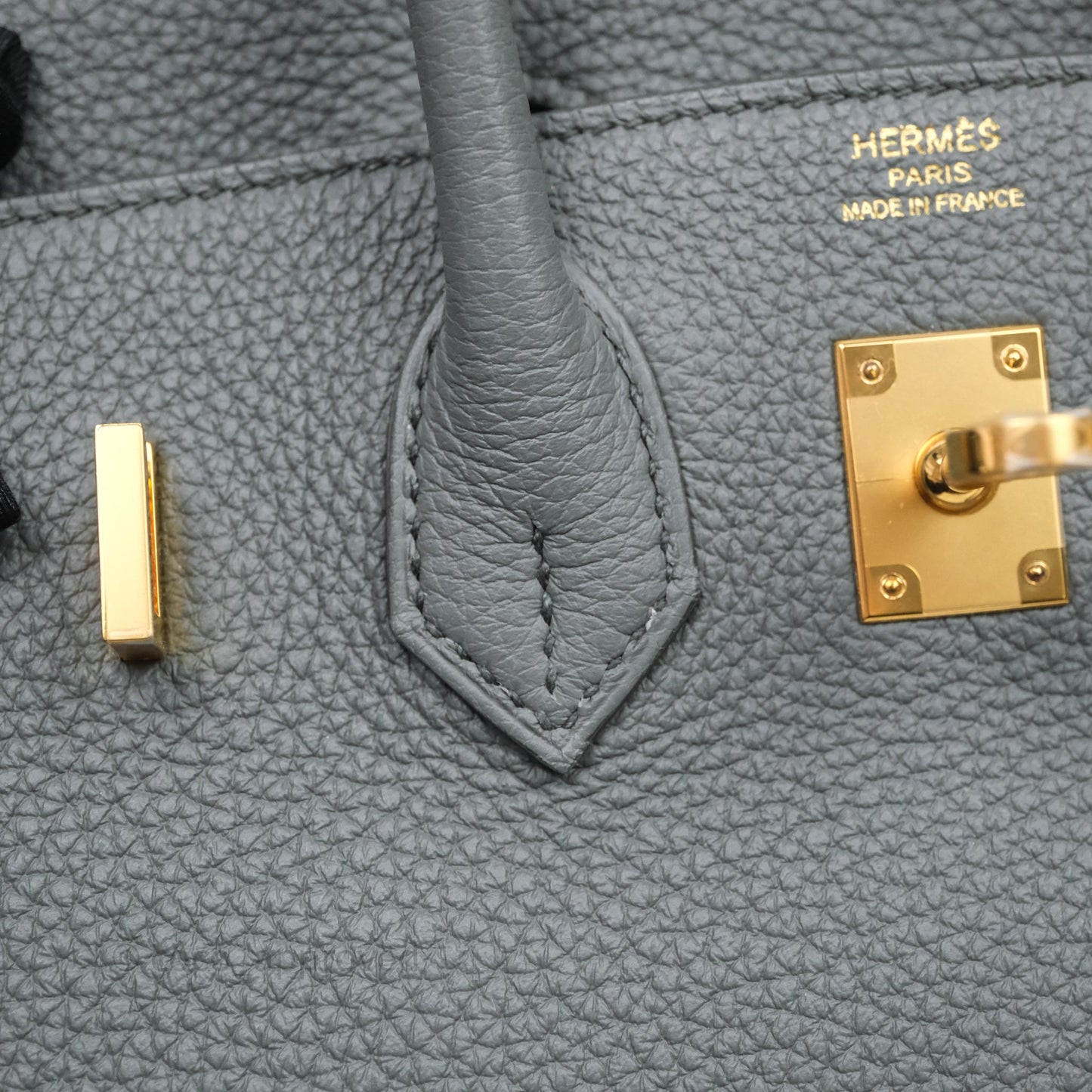 Hermes Birkin 25 Vert Amande Togo Gold Hardware