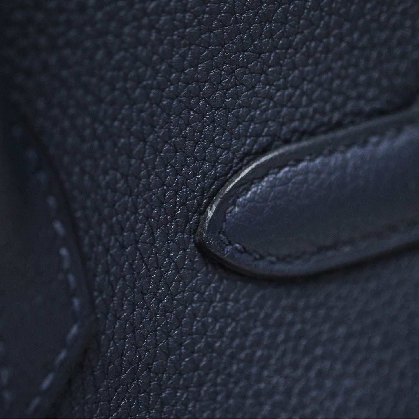 Hermès Birkin 30 Retourne Bleu Nuit 2Z Togo Gold Hardware