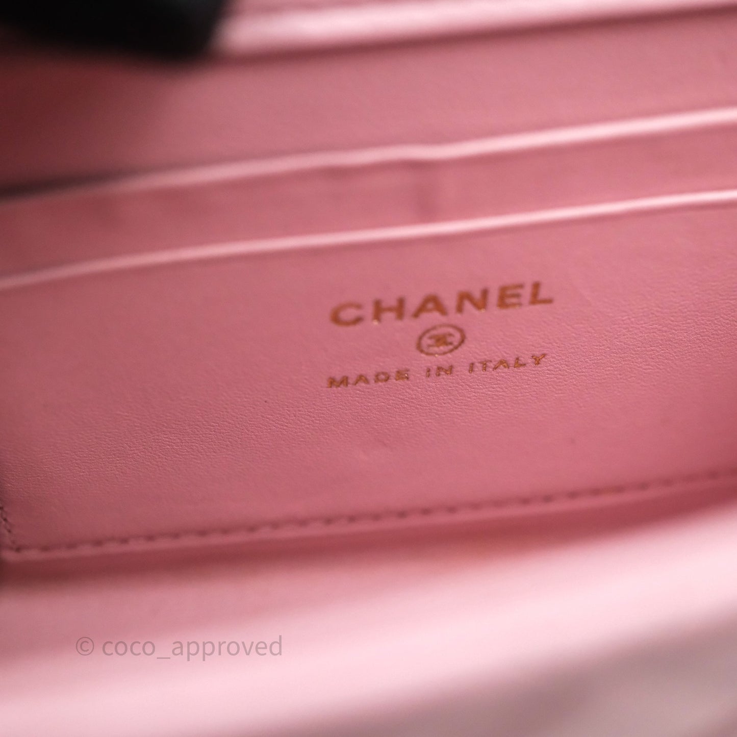 Chanel Mini Enamel Handle Clutch on Chain Pink Lambskin Gold Hardware