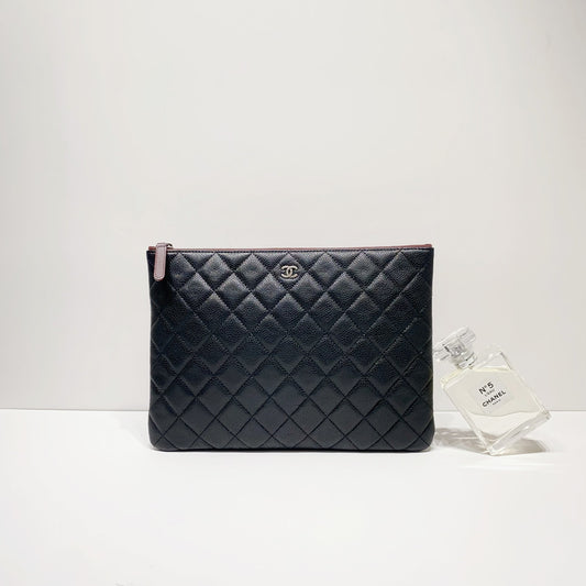 No.4055-Chanel Medium Timeless Classic O Case Clutch