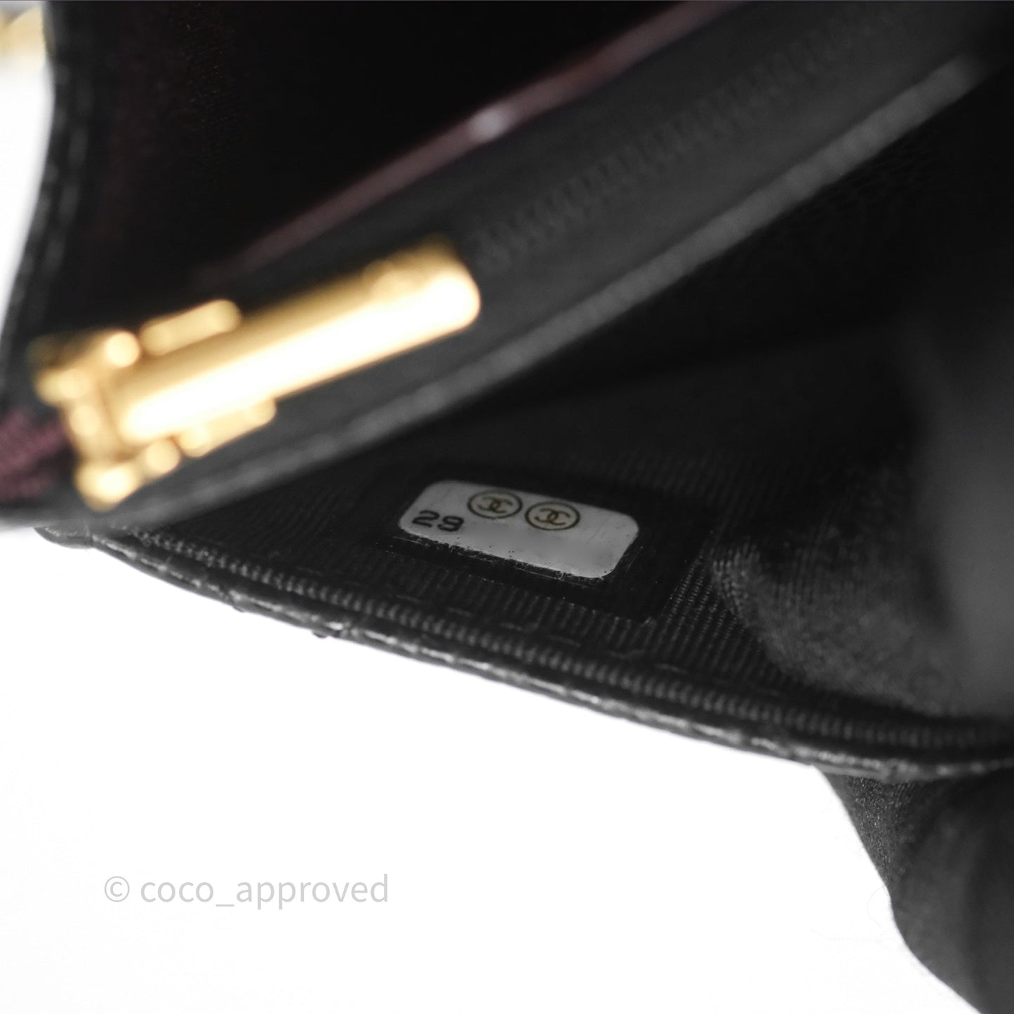 Chanel Quilted WOC Black Caviar Gold Hardware