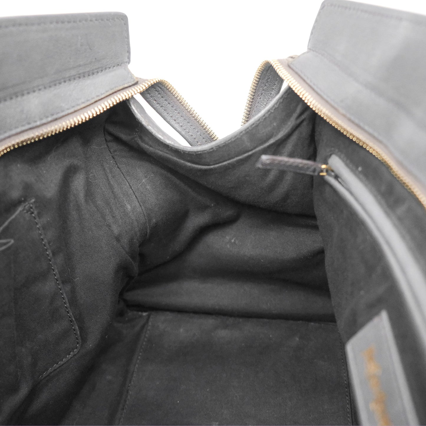 Saint Laurent Chyc Bag Dark Grey Calfskin Gold Hardware
