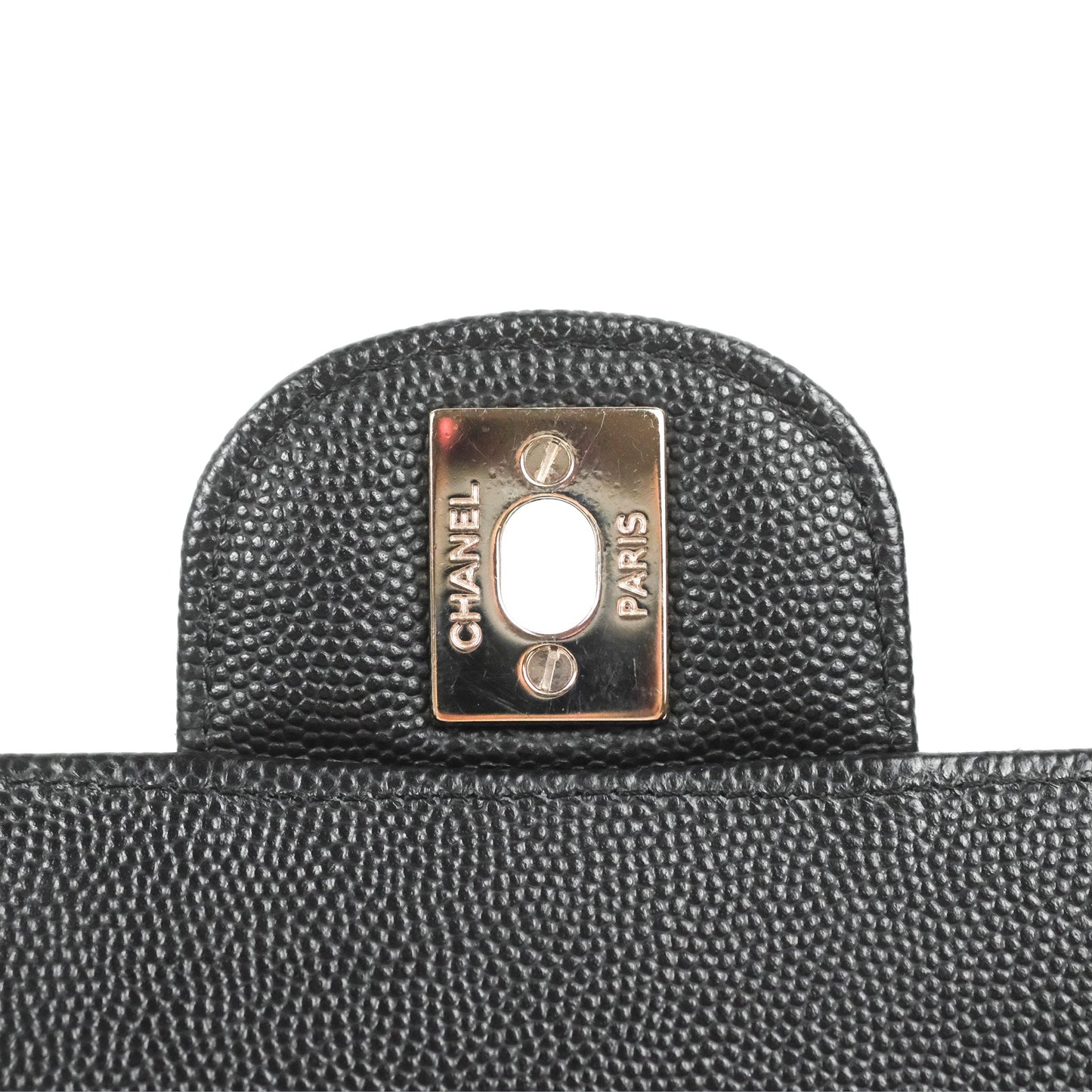 Chanel Quilted Mini Rectangular Flap Black Caviar Silver Hardware