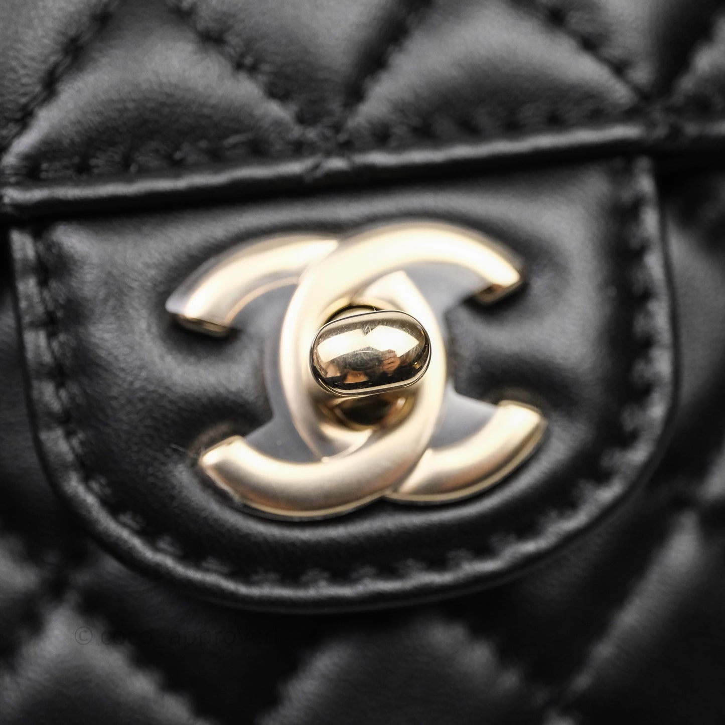Chanel Large Heart Bag Black Lambskin Gold Hardware 22S