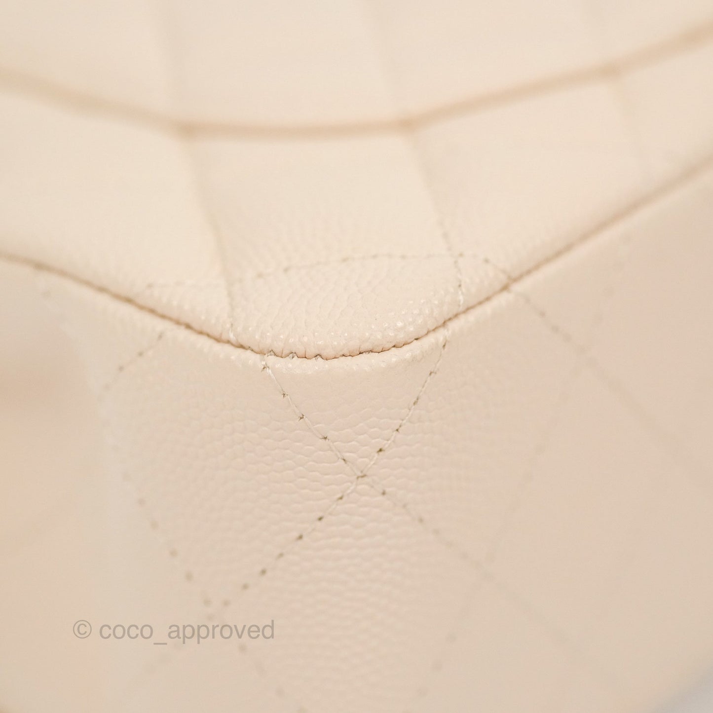 Chanel Small Classic Quilted Flap Light Ivory Beige Caviar Gold Hardware 20C