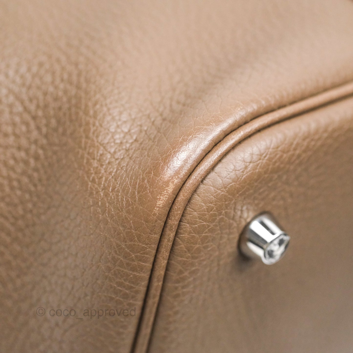 Hermès Picotin Lock 22 Etoupe Clemence Palladium Hardware