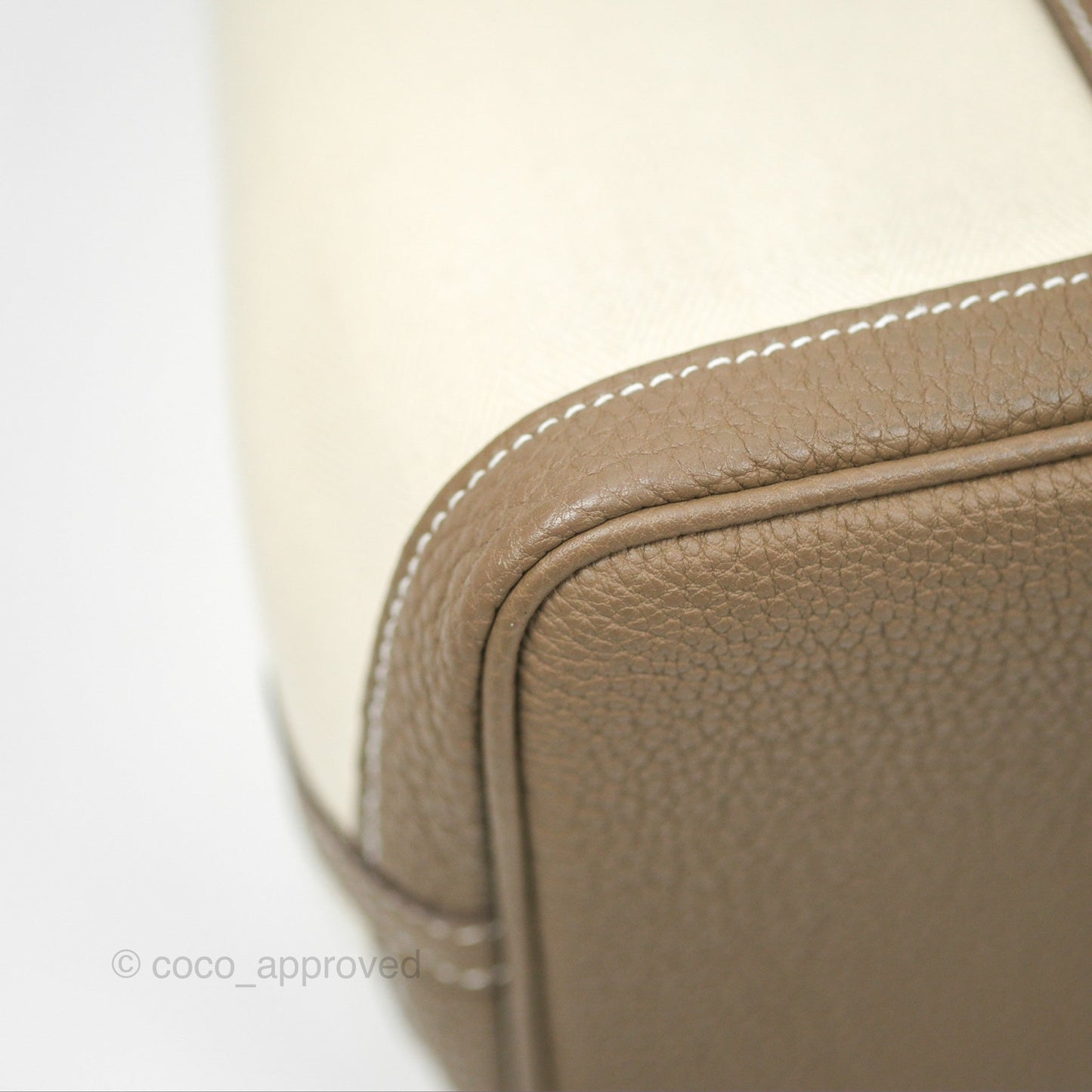 Hermes Garden Party 30 Nata I2 Etoupe 18 Canvas