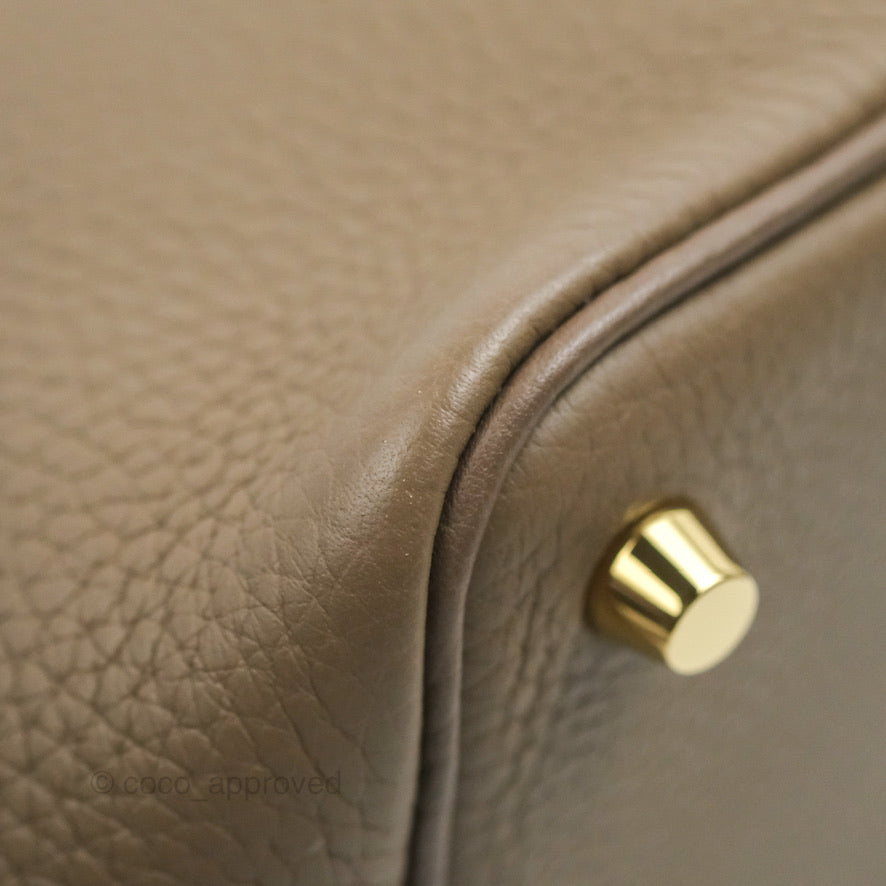 Hermès Picotin Lock 18 Etoupe Clemence Gold Hardware