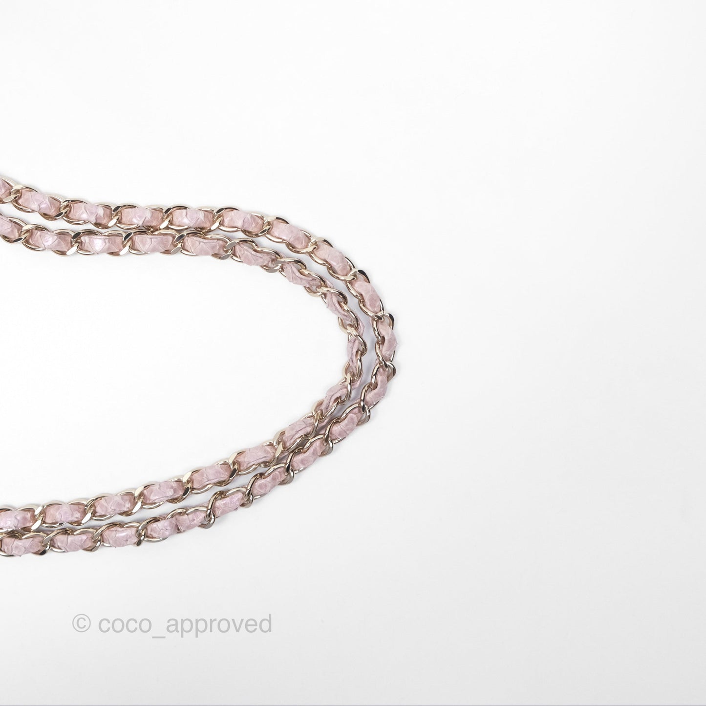 Chanel Classic M/L Medium Flap Quilted Iridescent Pink Python Gold Hardware