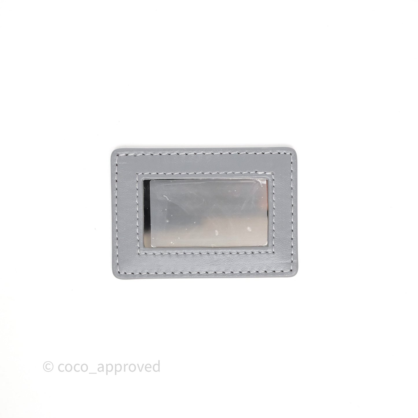 Chanel Vanity Case Grey Shearling Lambskin Gold Hardware 22A