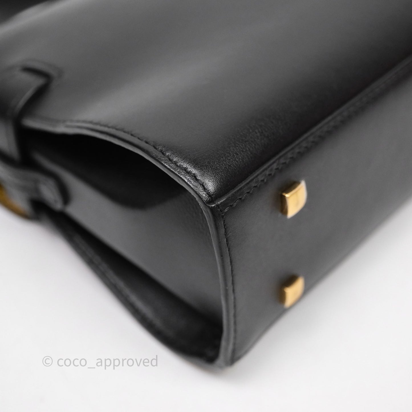 Delvaux Tempête Mini Black Calfskin Gold Hardware