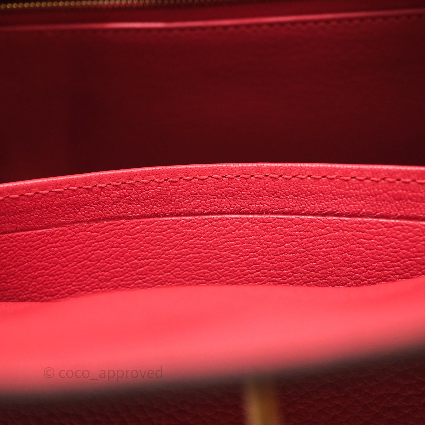 Hermes Birkin 30 Rouge Togo Gold Hardware