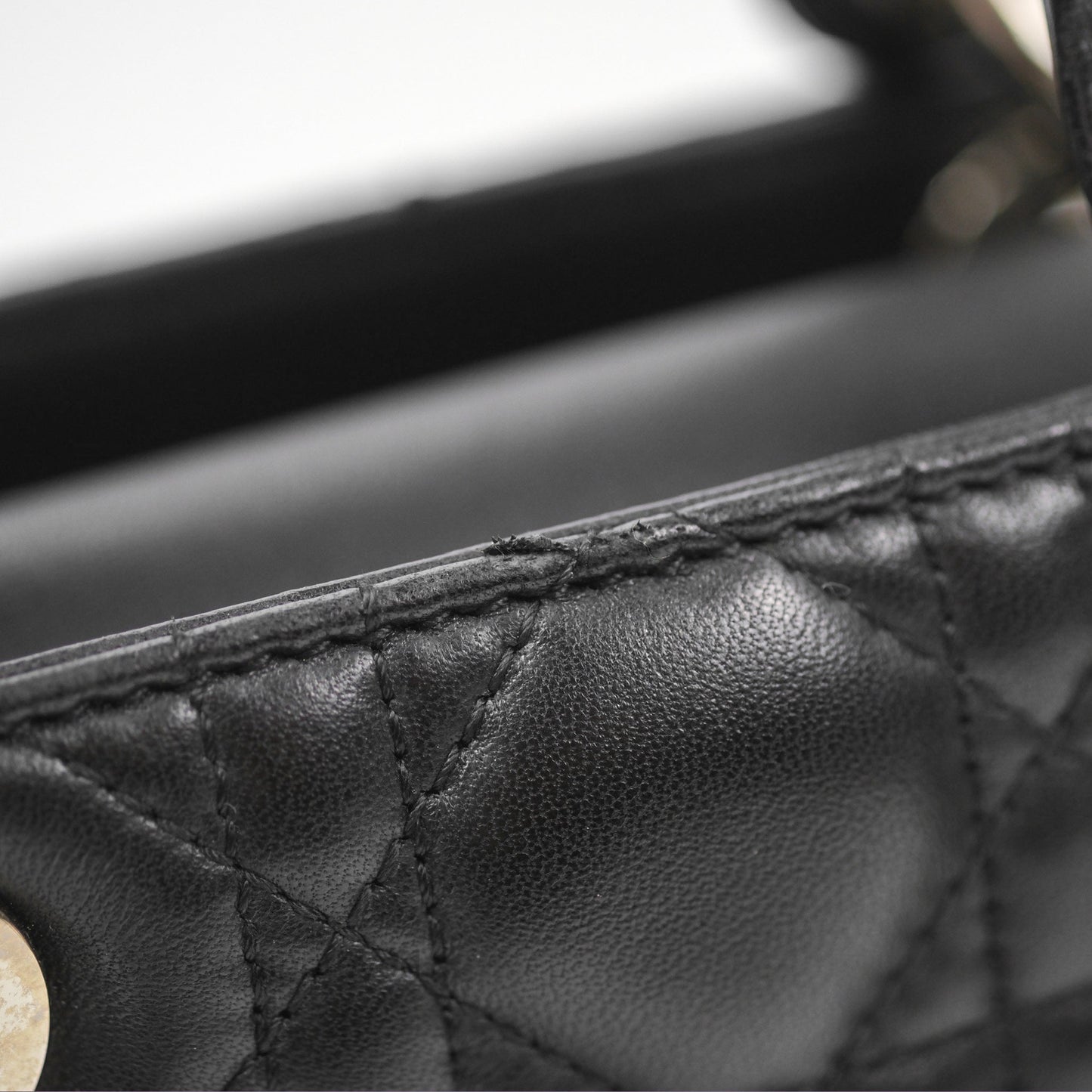 Christian Dior My ABCDior Lady Dior Bag Cannage Lambskin Black Gold Hardware