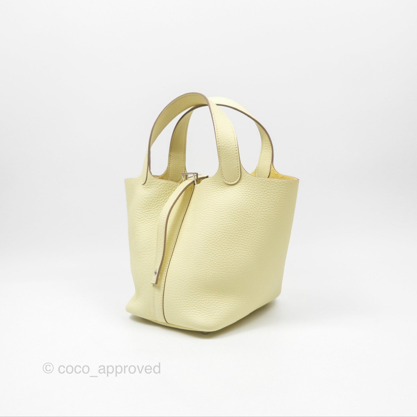 Hermès Picotin Lock 18 Jaune Milton I8 Clemence Palladium Hardware