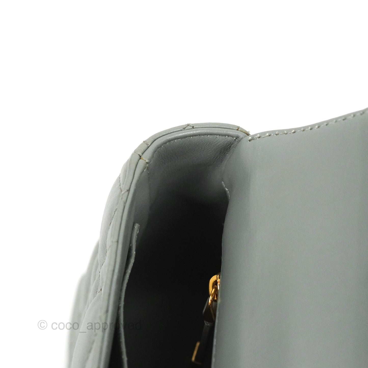 Dior Small Caro Bag Stone Gray Supple Cannage Calfskin