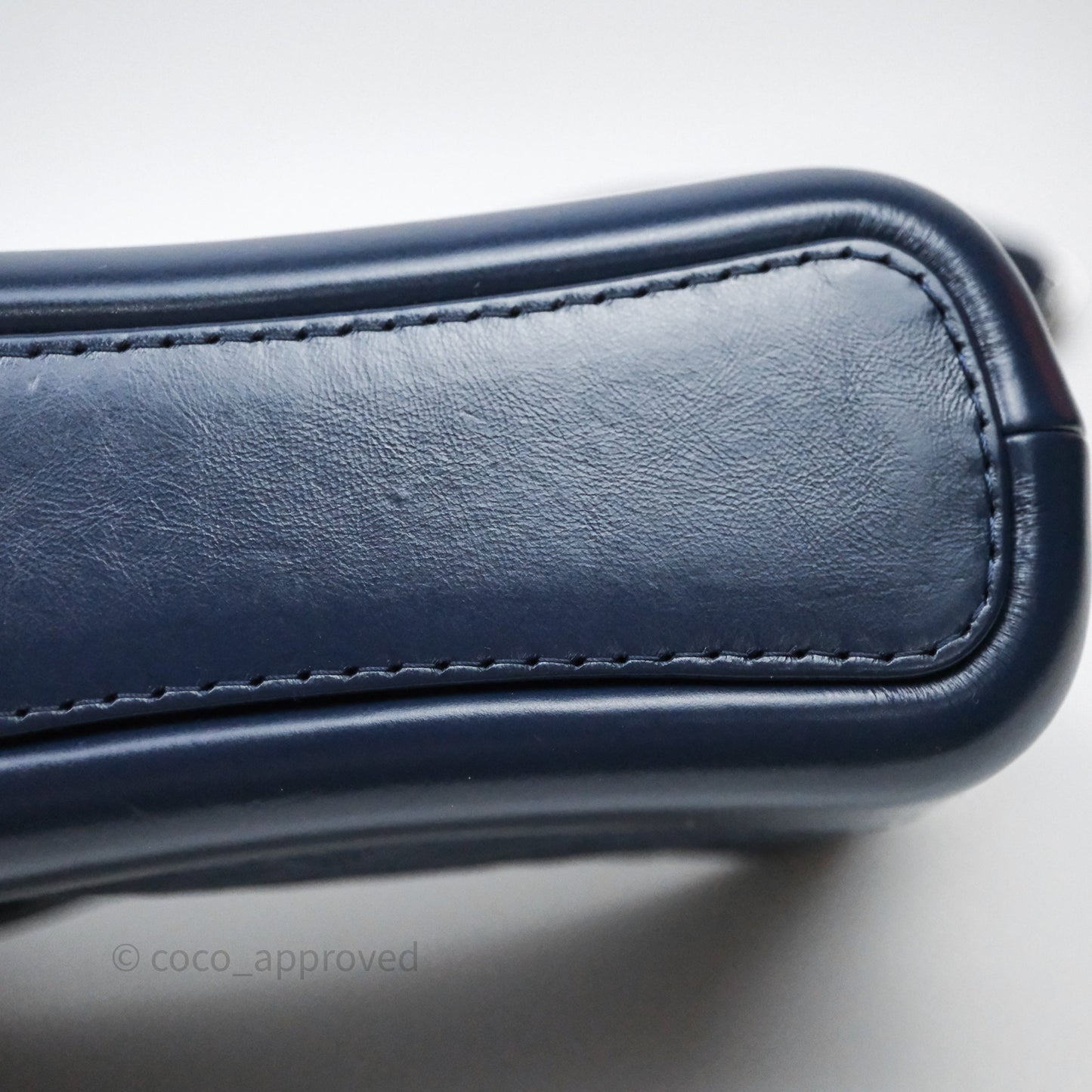 Chanel Quilted Small Gabrielle Hobo Navy Aged Calfskin Mixed Hardware