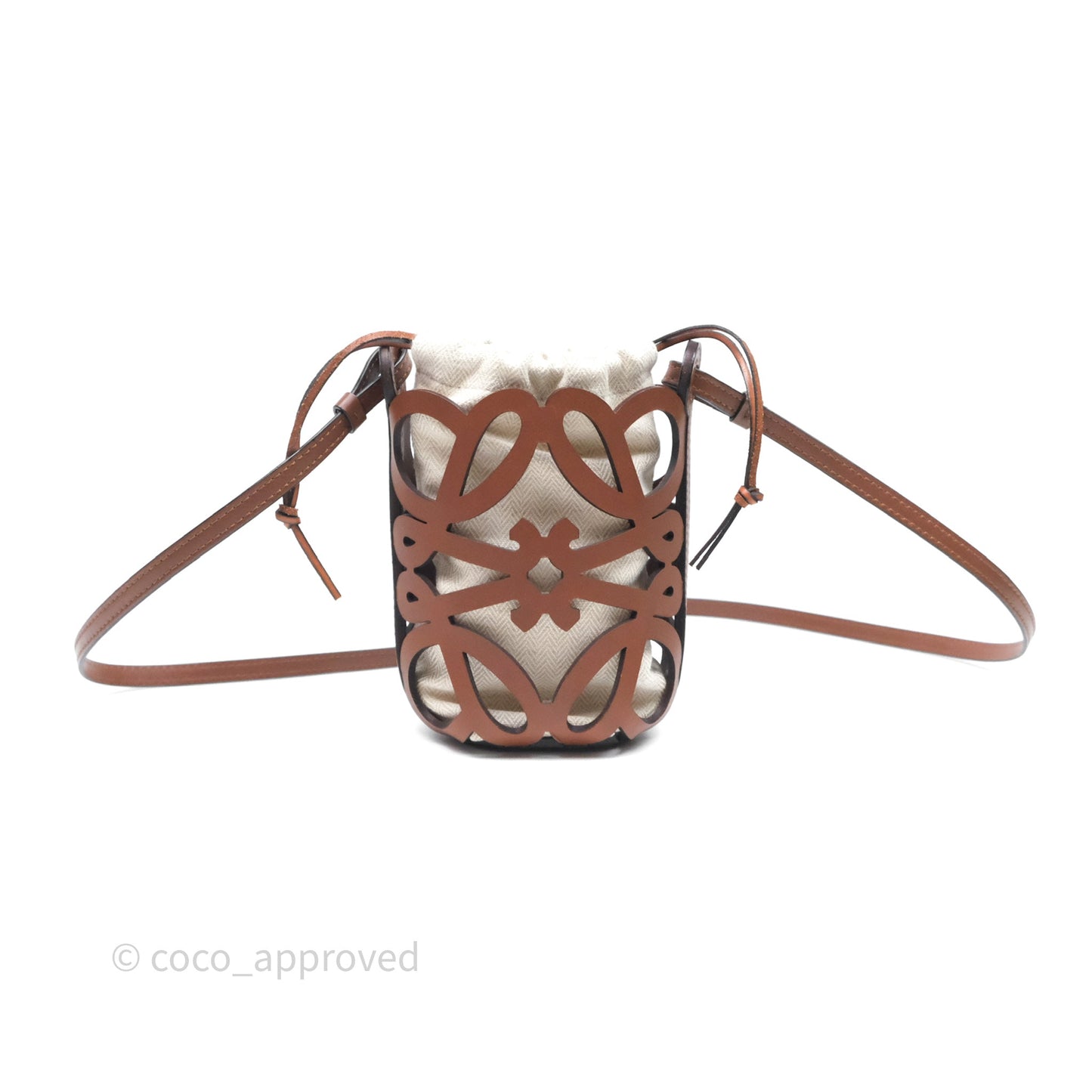 Loewe X Paula's Ibiza Cutout Anagram Pocket Tan