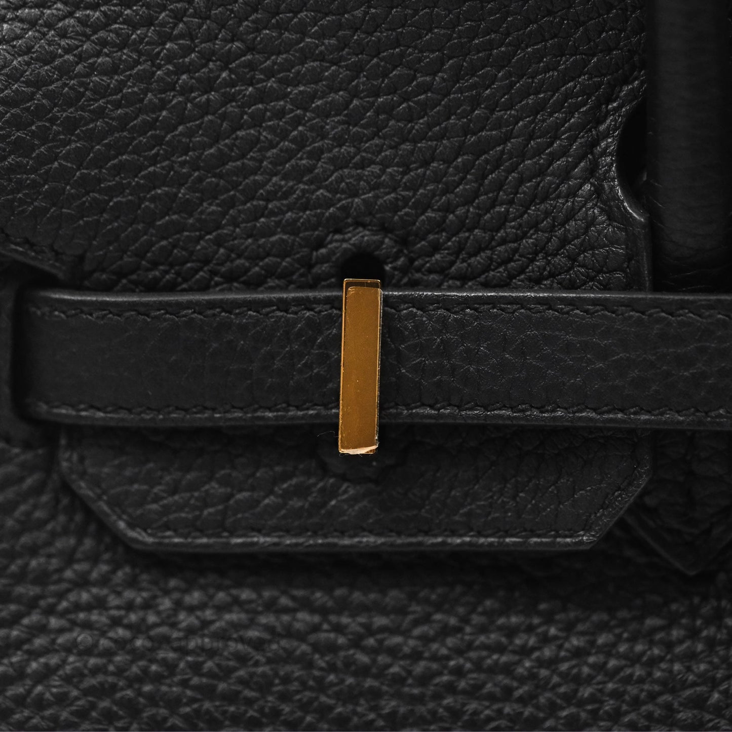 Hermès Retourne Birkin 25 Noir Togo Gold Hardware