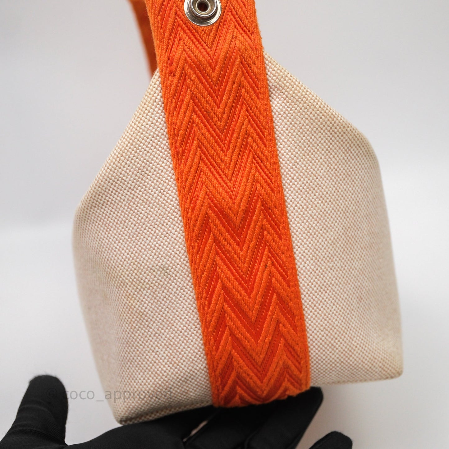 Hermès Small Bride-A-Brac Natural Orange Canvas