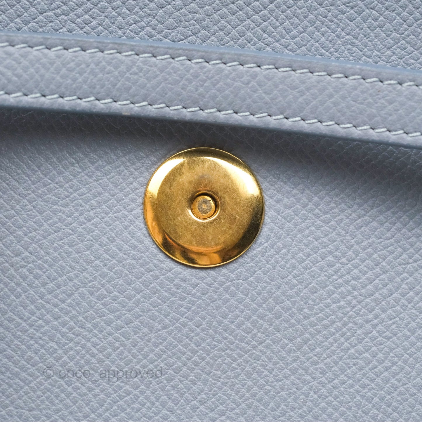 Celine Nano Belt Bag Arctic Blue Grained Calfskin Gold Hardware